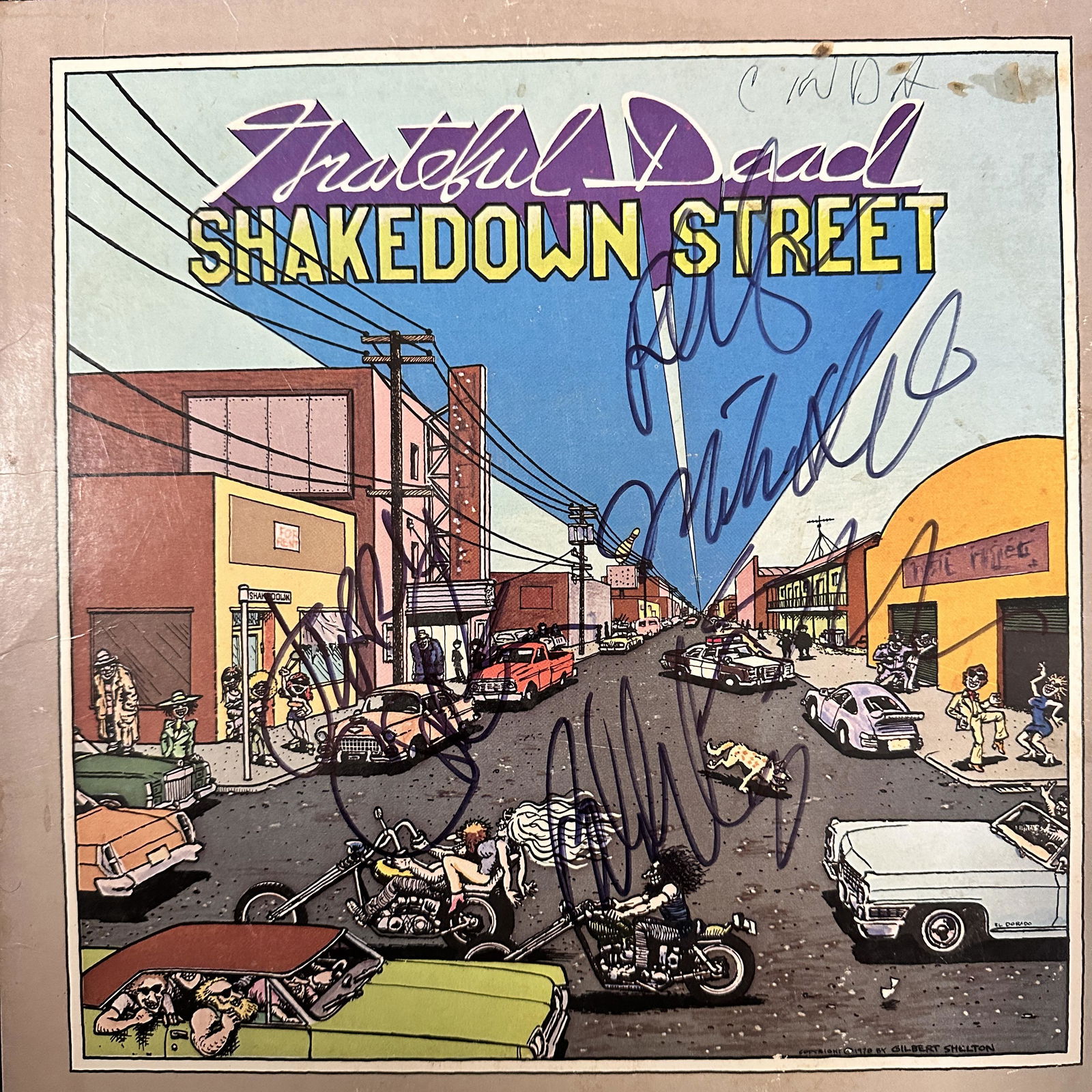 Grateful Dead Autographed ALBUM JERRY PHIL BOBBY MICKEY BILL (1 of 1)