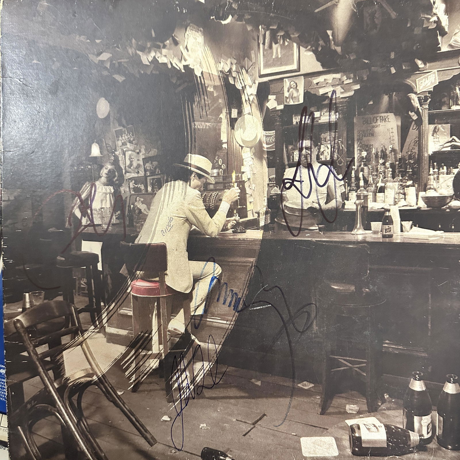 Led Zeppelin Autographed Album Bonham PAGE PLANT JONES (1 of 1)