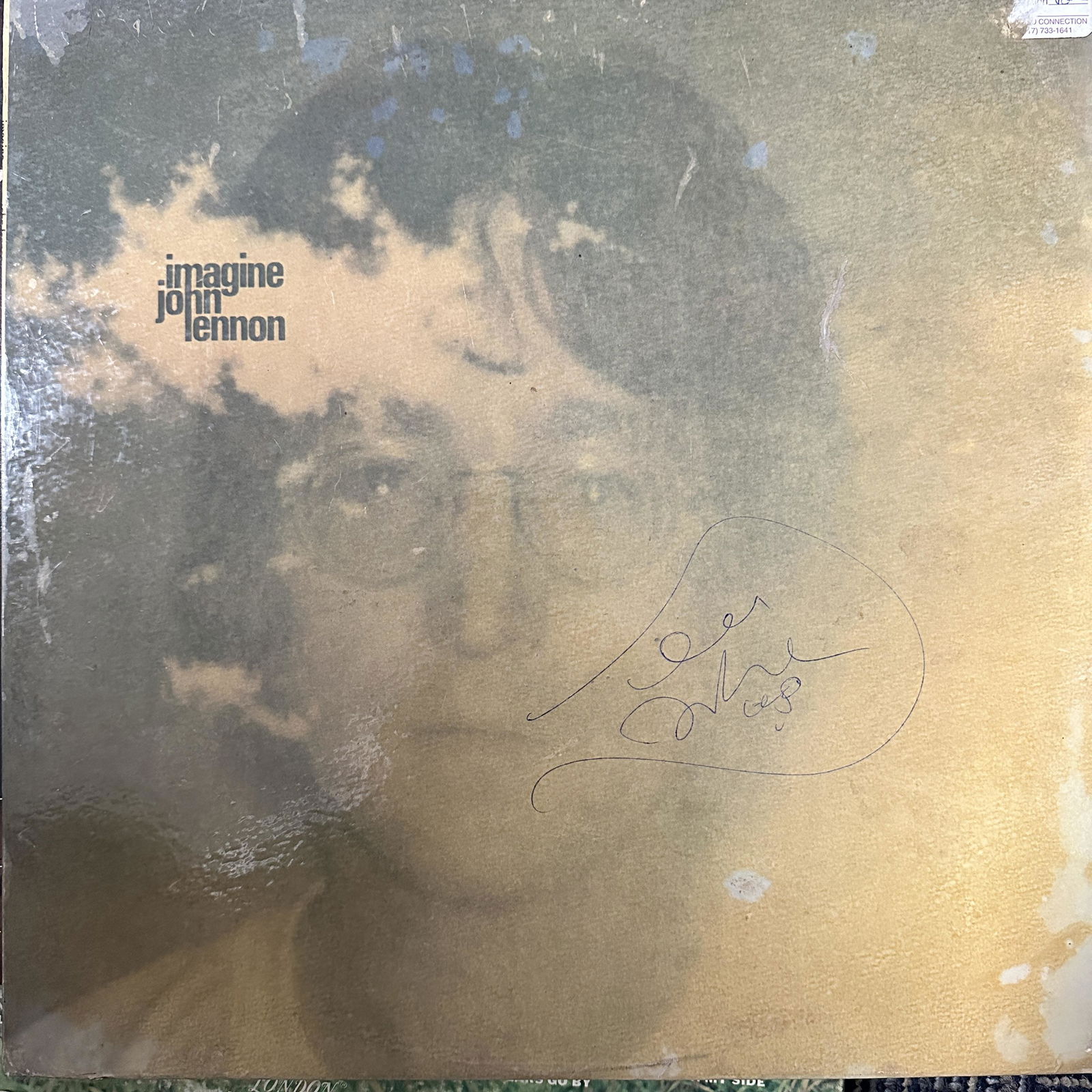 John Lennon Autographed Album IMAGINE (1 of 1)