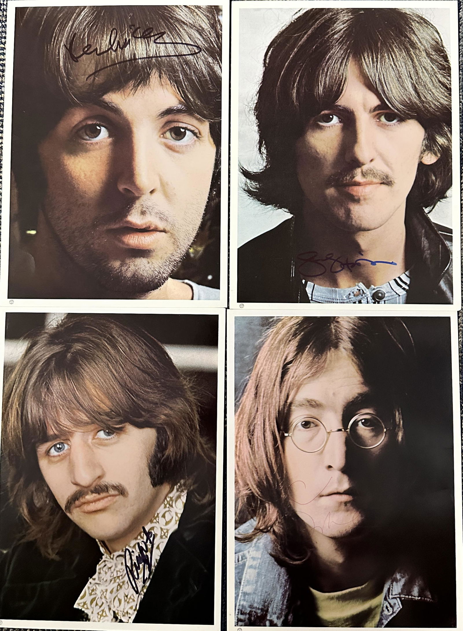 The Beatles Autographed White Album PHOTOS! (1 of 1)