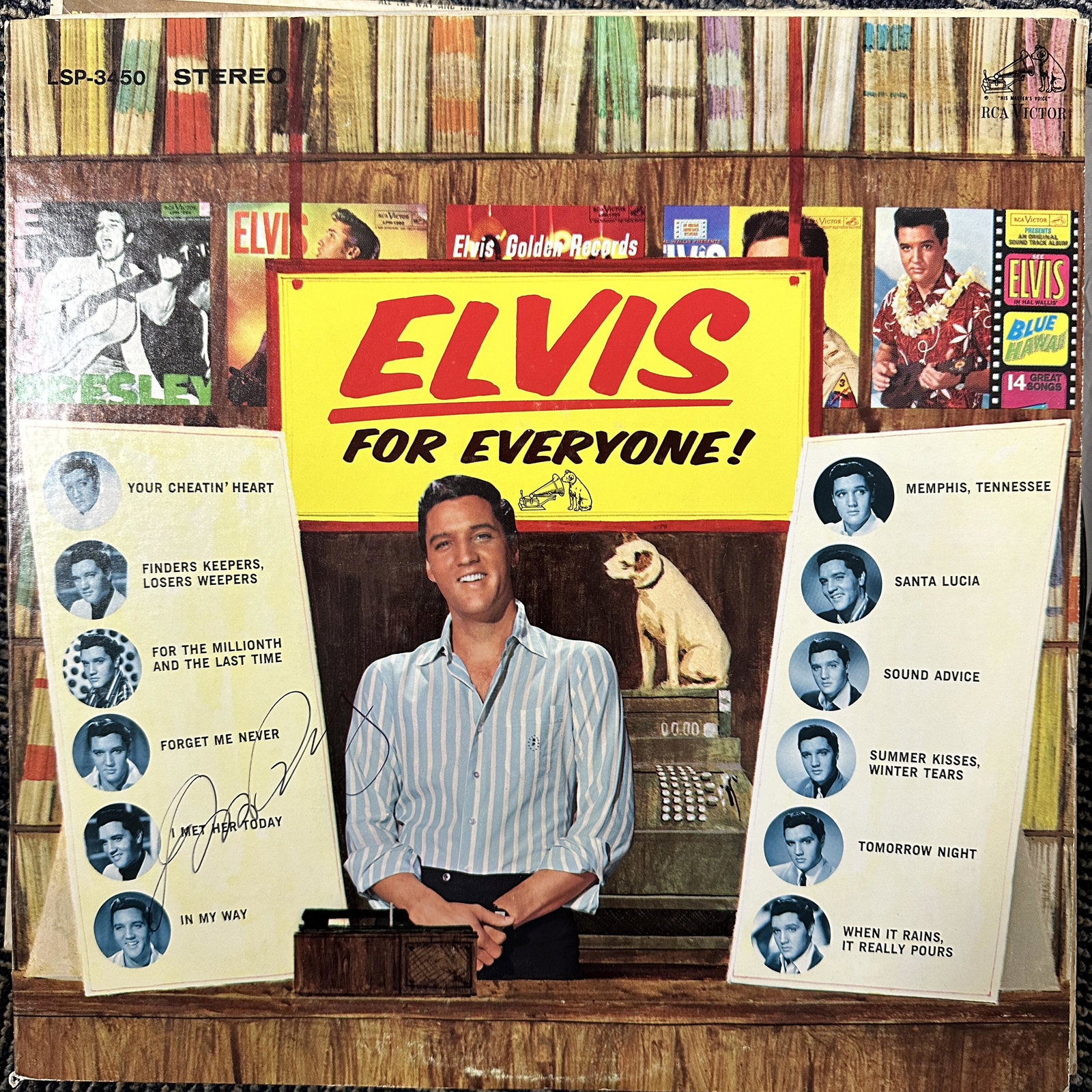 Elvis Presley Autographed ALBUM: Ask any all Questions before bidding not after! Displays are not framed, and can be framed for a cost. Framed items will state they are framed in the name of the item. All signed items come with a COA
