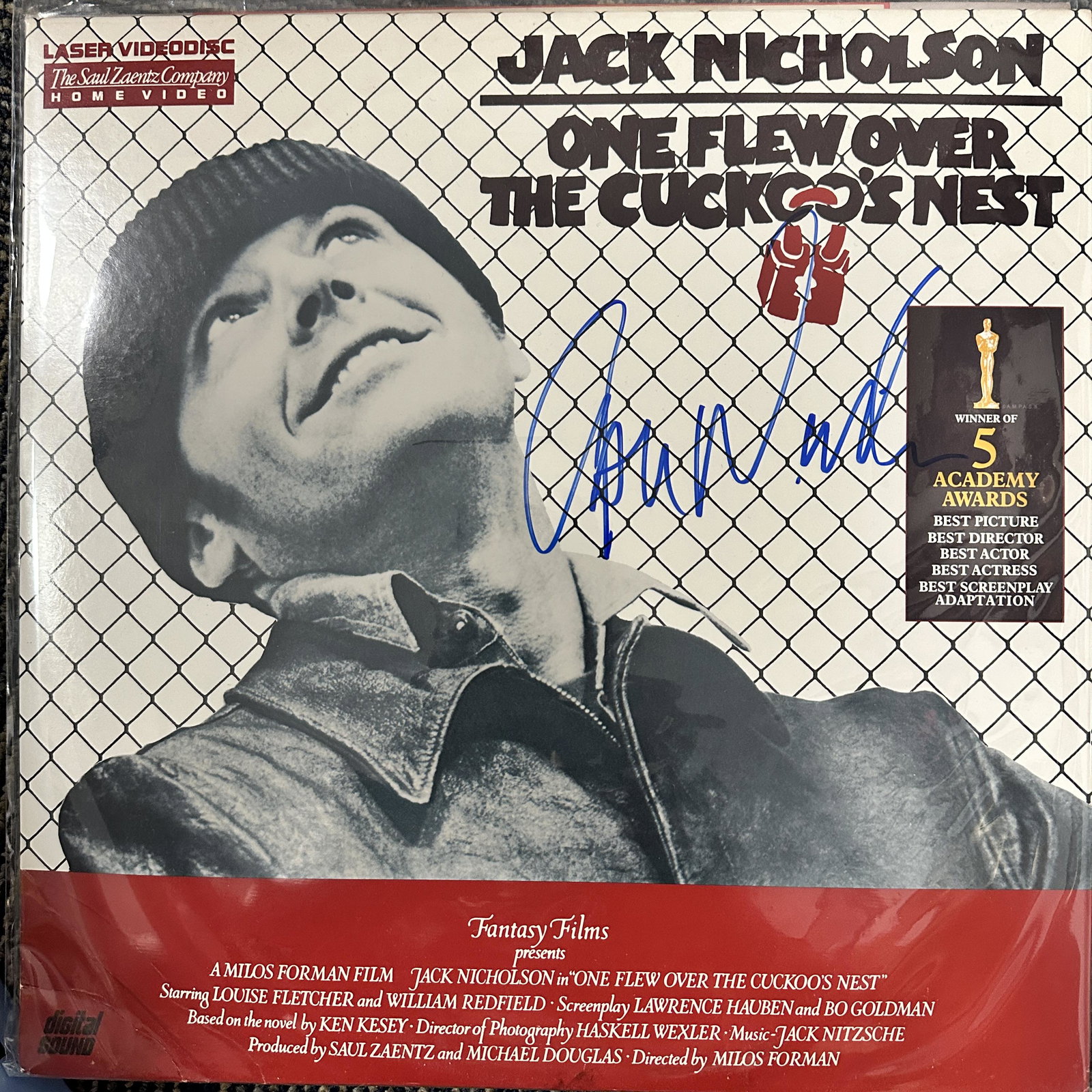 Jack Nicholson Autographed LASERDISC (1 of 1)