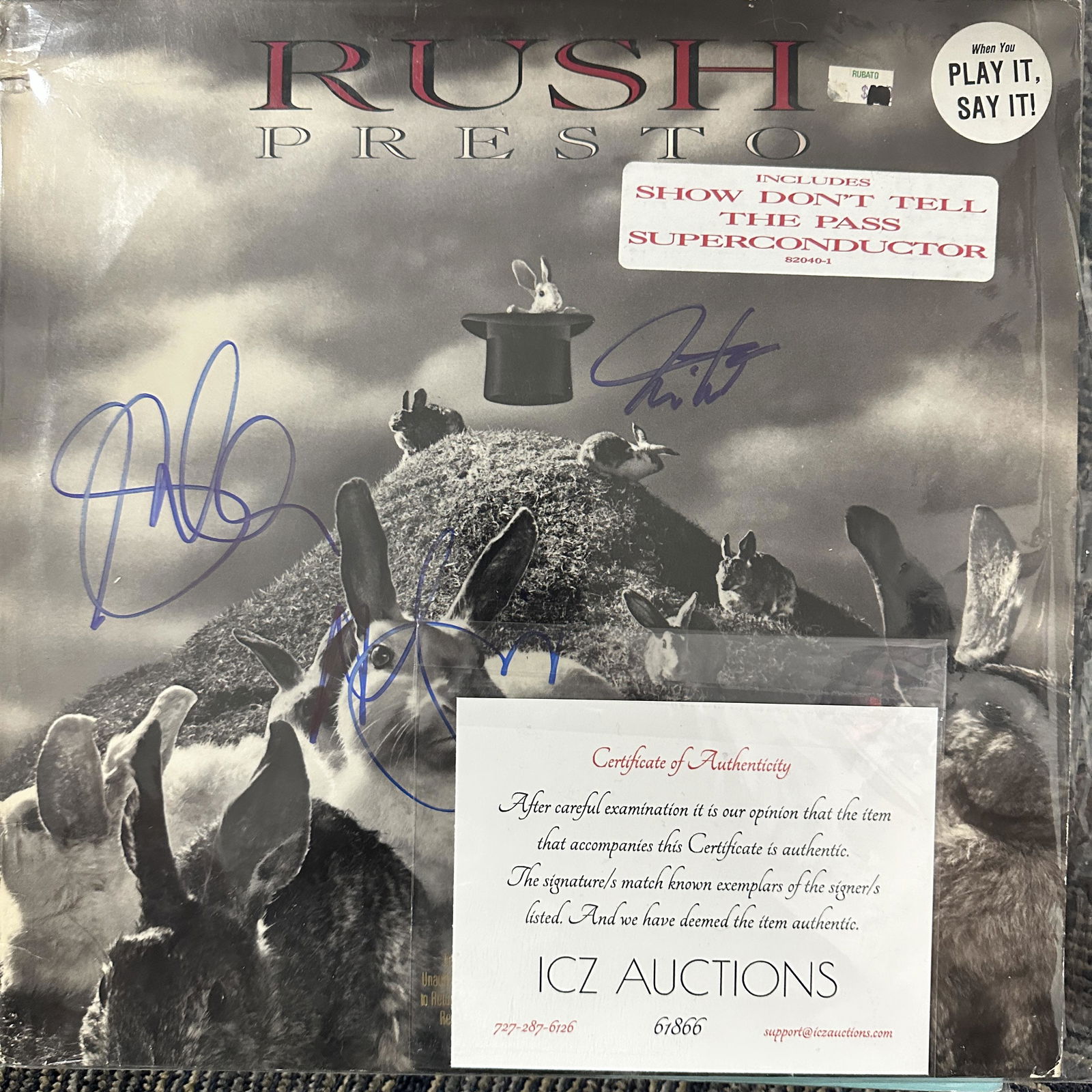 Rush Autographed Album All 3 (1 of 1)