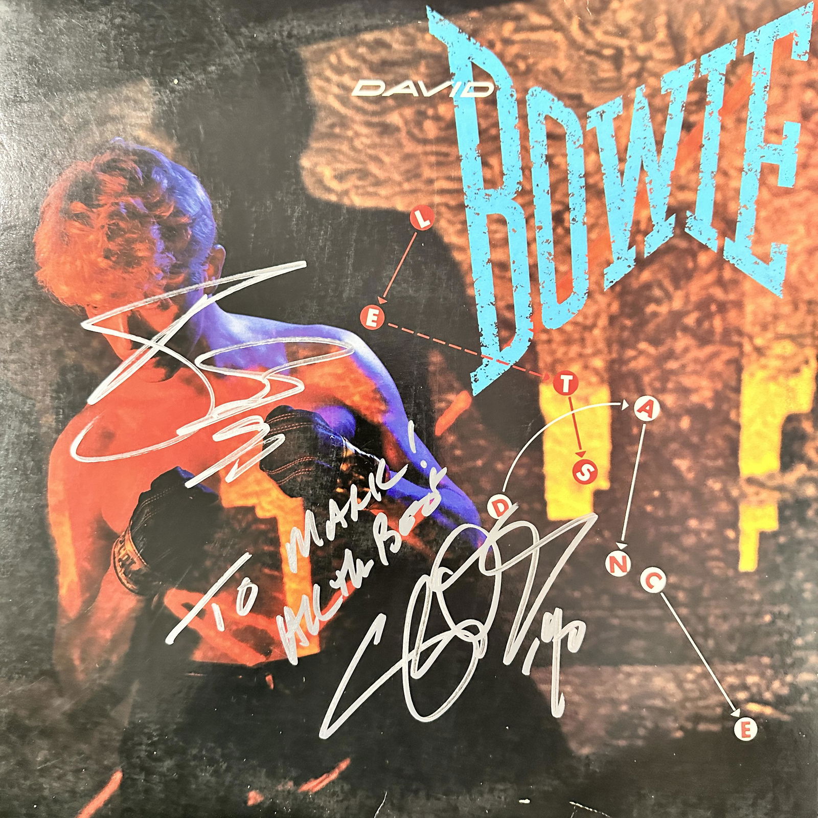 David Bowie Stevie Ray Vaughan Autographed ALBUM: Ask any all Questions before bidding not after! Displays are not framed, and can be framed for a cost. Framed items will state they are framed in the name of the item. All signed items come with a COA