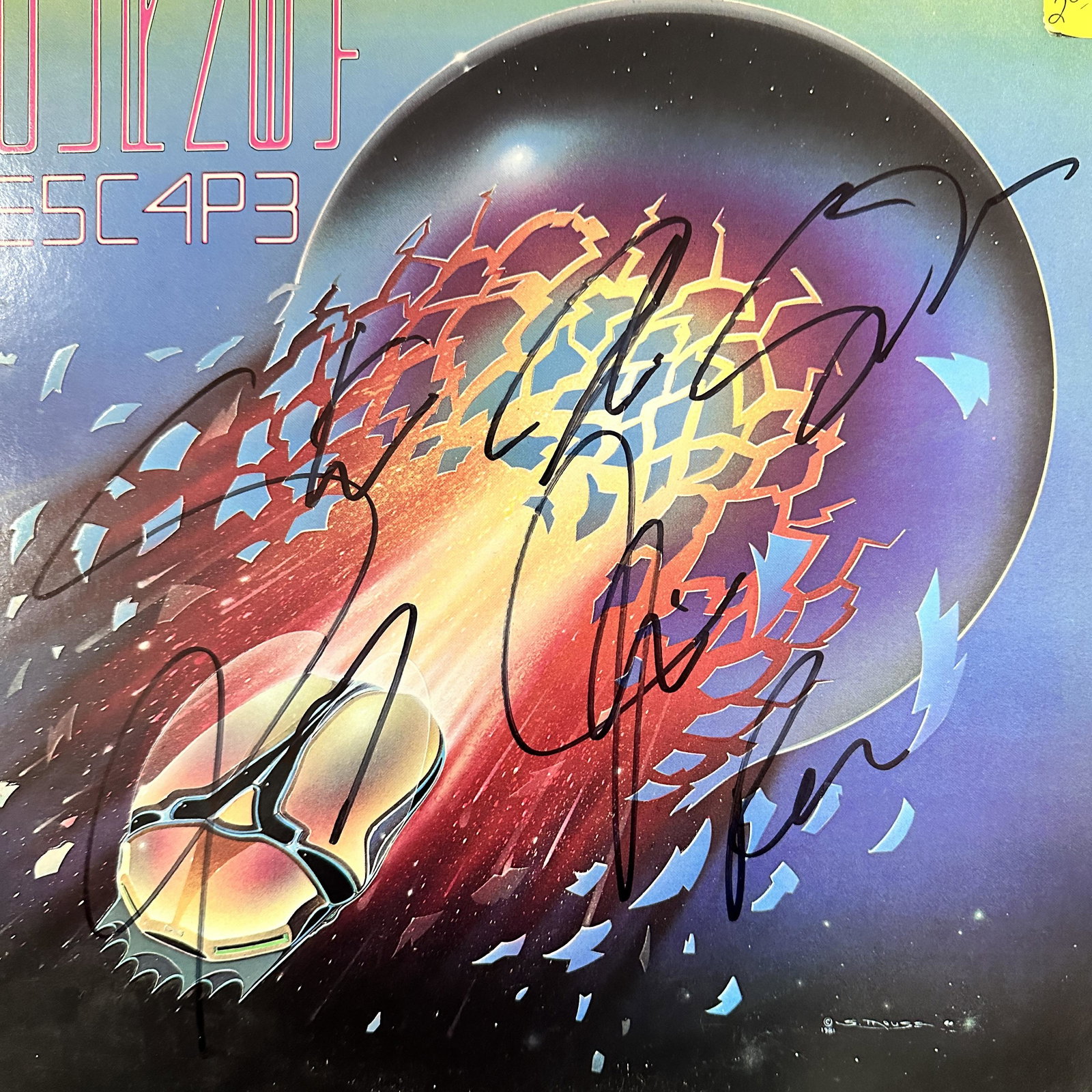 Journey Autographed Album STEVE NEIL JON: Ask any all Questions before bidding not after! Displays are not framed, and can be framed for a cost. Framed items will state they are framed in the name of the item. All signed items come with a COA