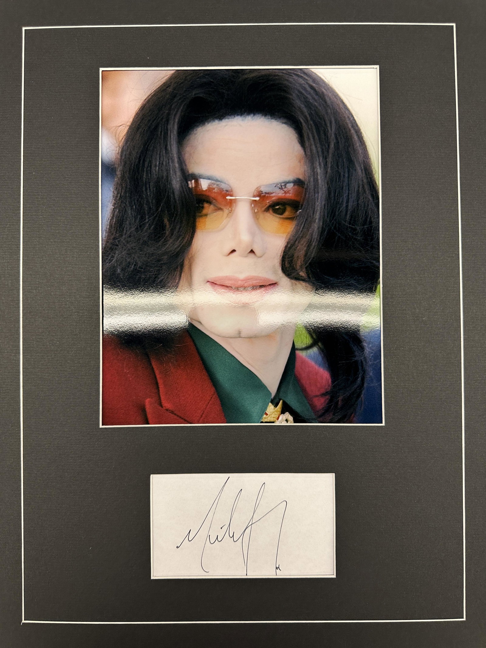 Michael Jackson Autographed Display (1 of 1)