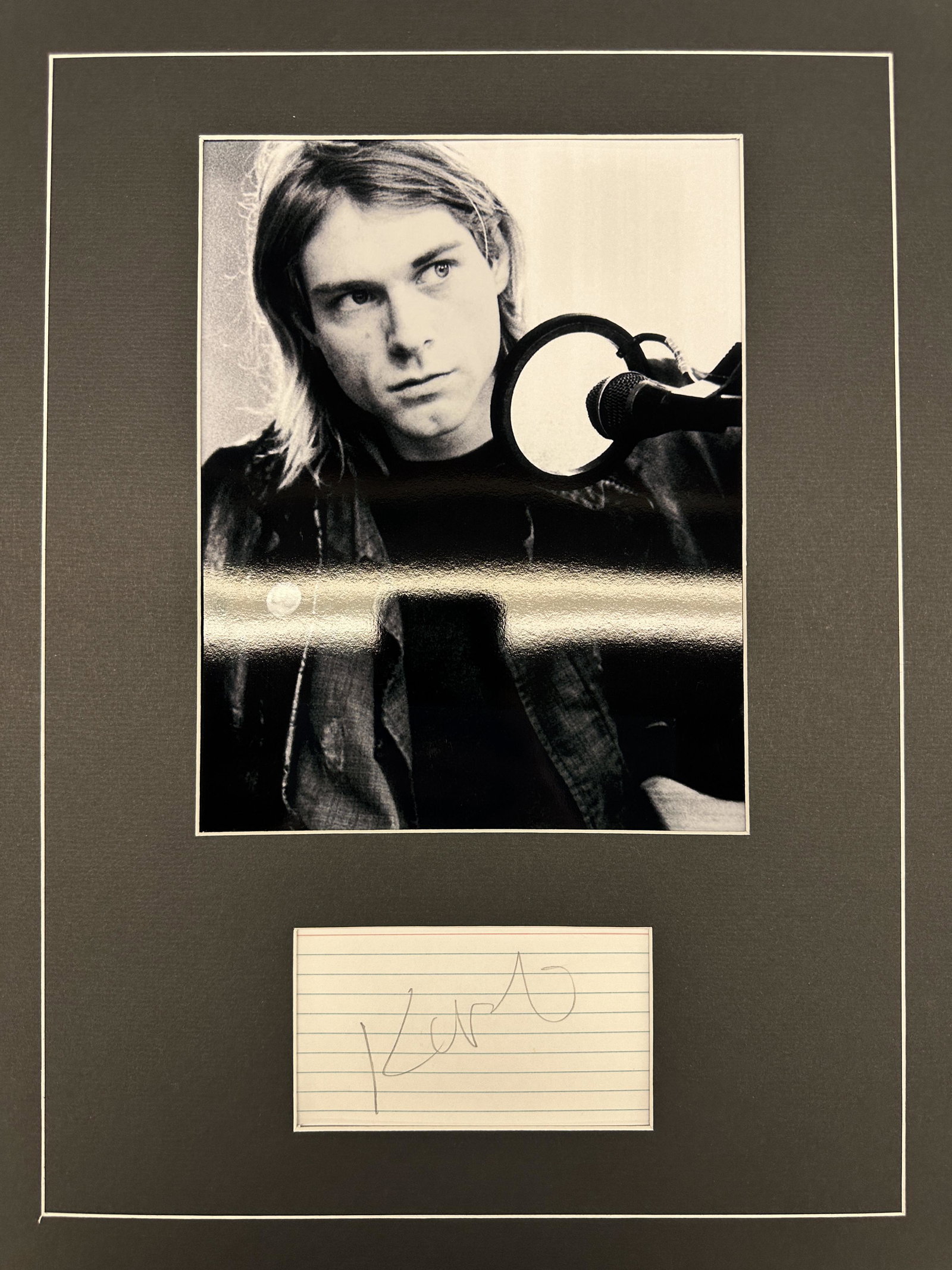 Kurt Cobain Autographed Display (1 of 1)