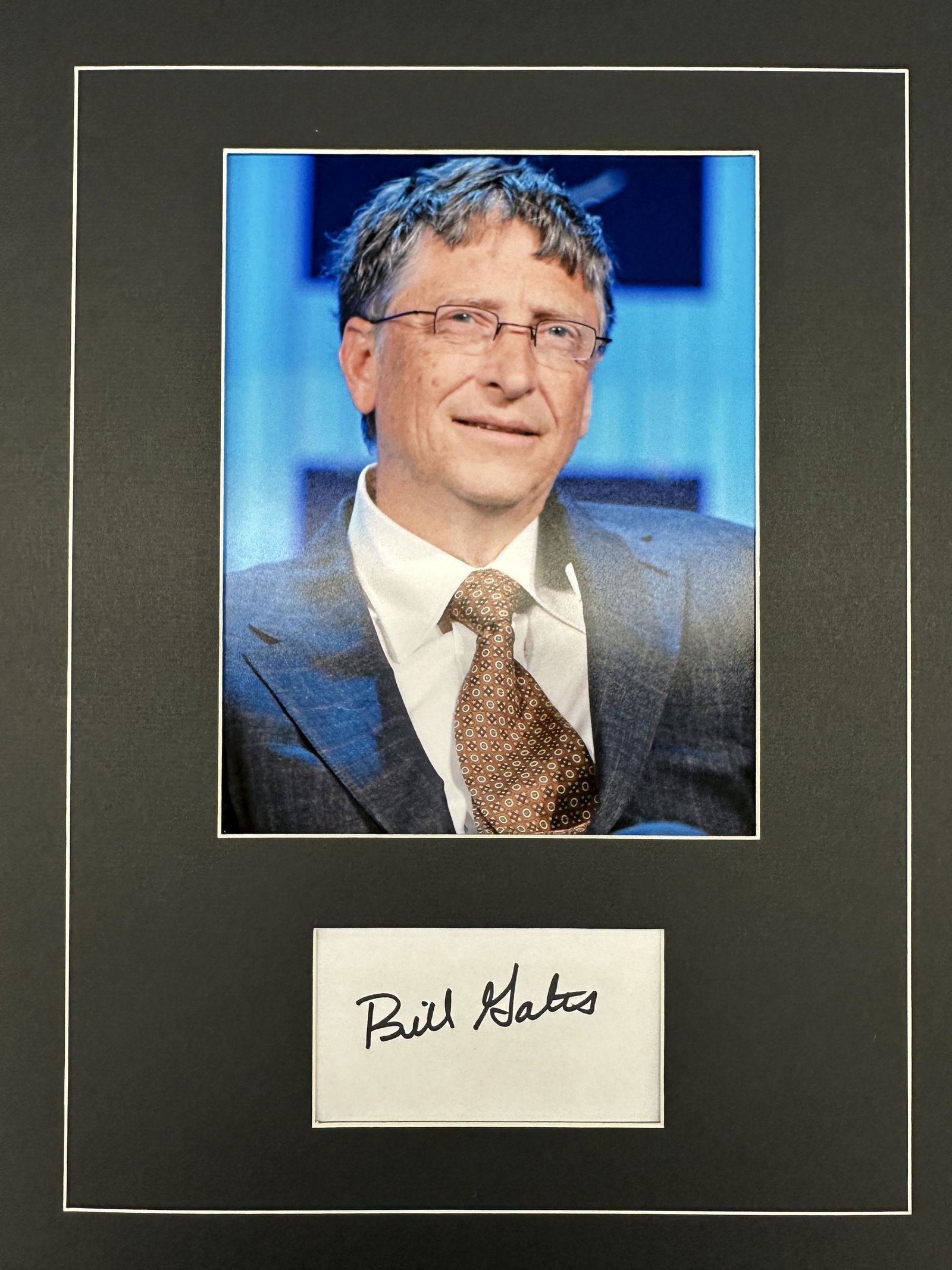 Bill Gates Autographed Display (1 of 1)