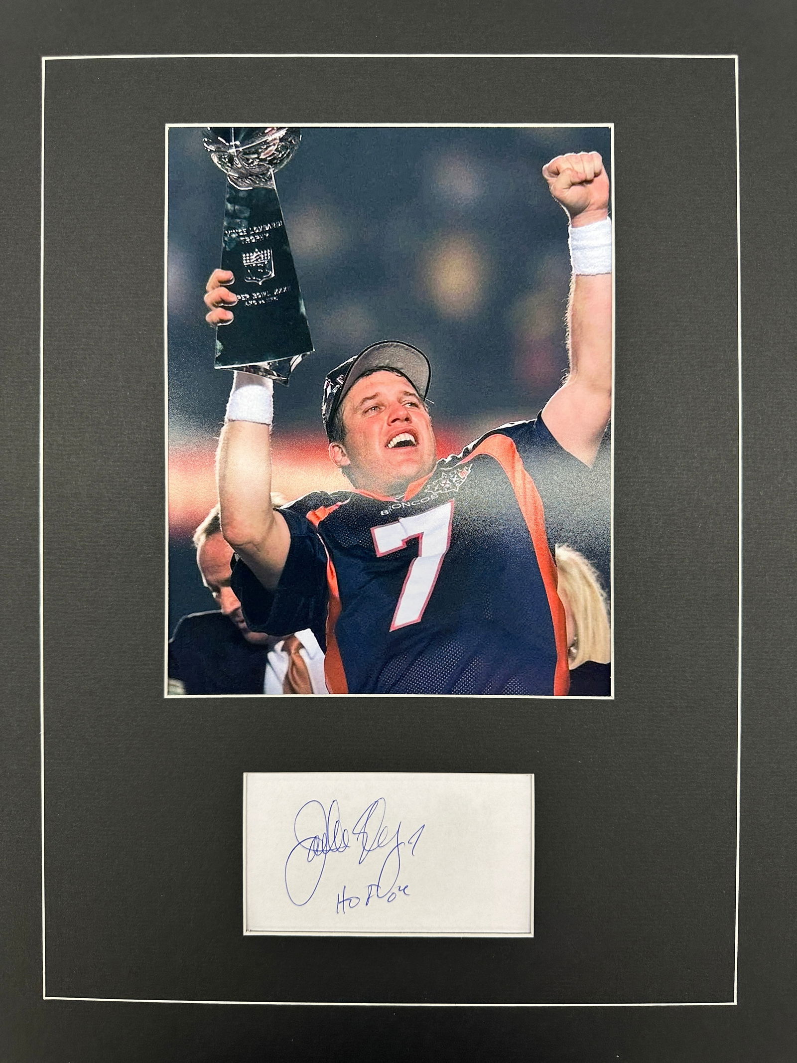 John Elway Autograph Display (1 of 1)