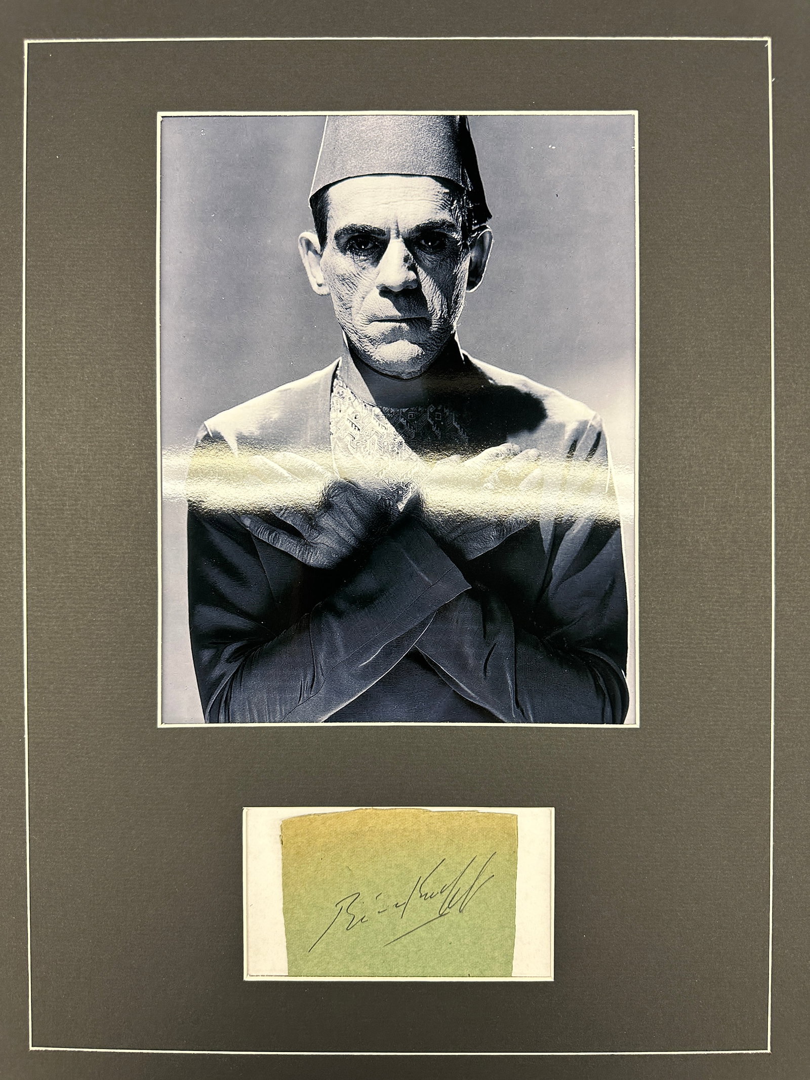 Boris Karloff Autographed Display (1 of 1)