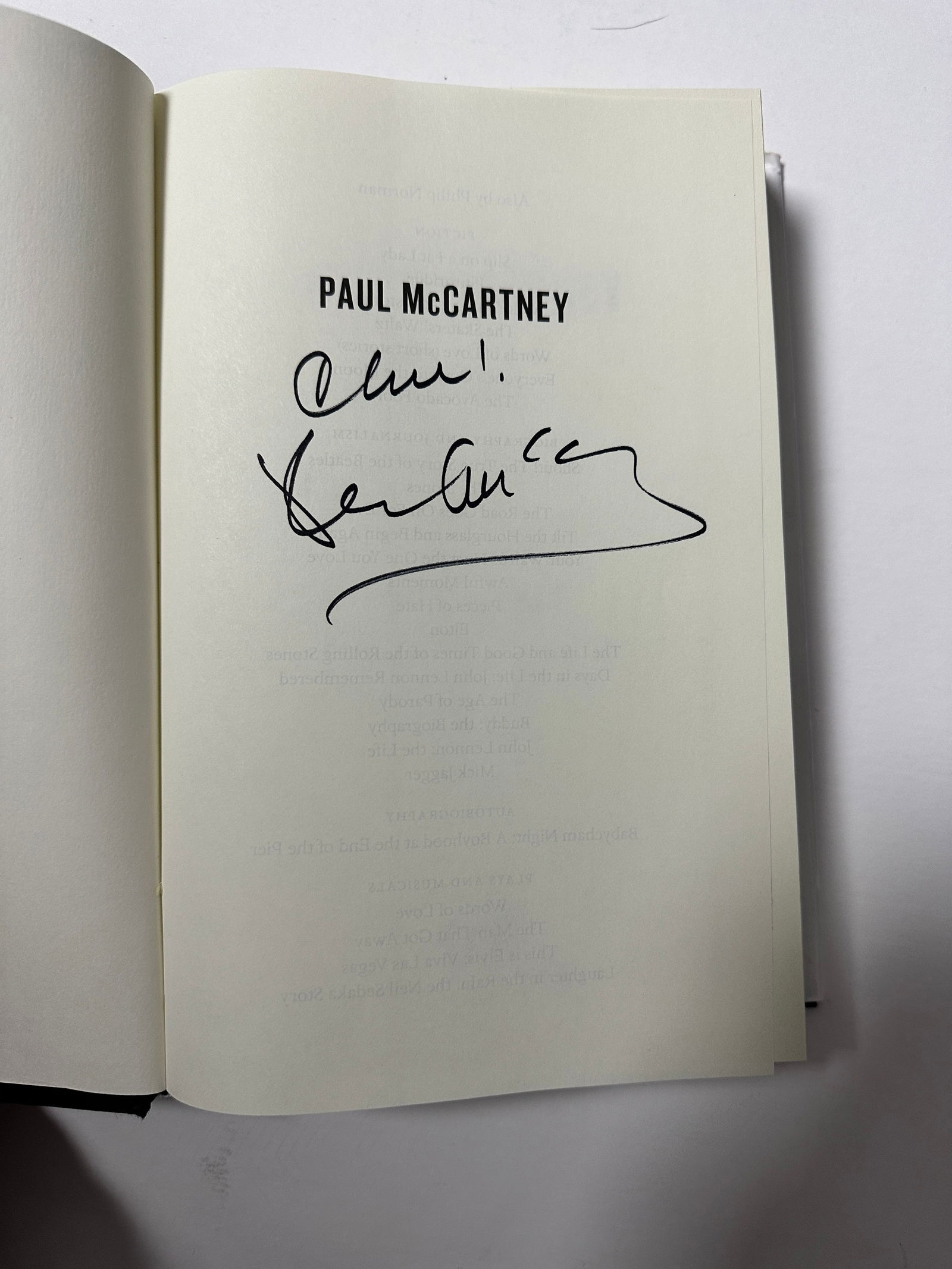 Paul McCartney Autographed Display (1 of 1)