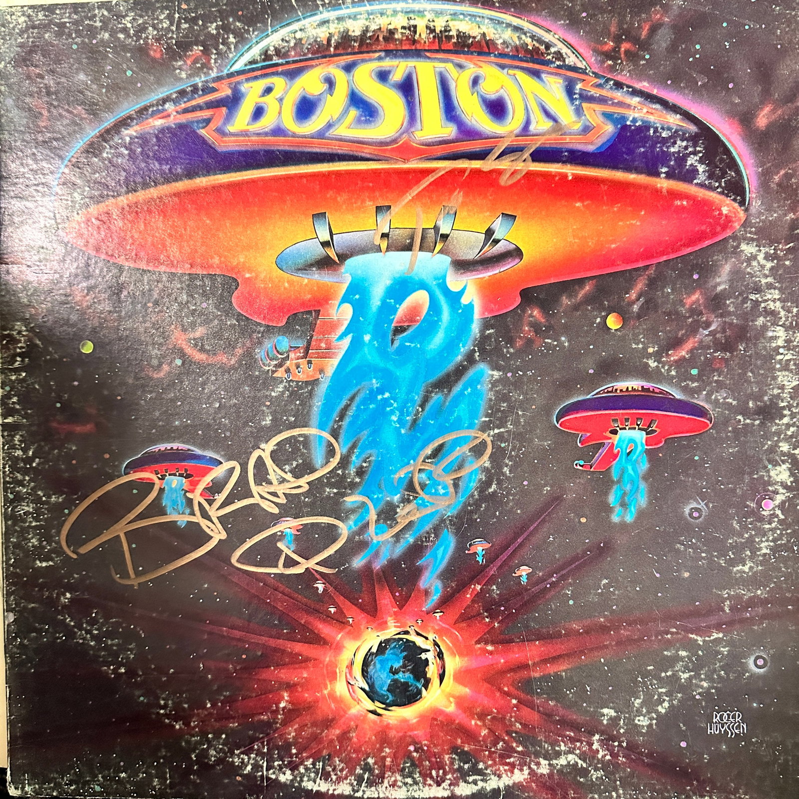 Boston Autographed ALBUM BRAD TOM: Displays are not framed, and can be framed for a cost. Framed items will state they are framed in the name of the item. All signed items come with a COA. Ask any and all questions BEFORE bidding. Sign