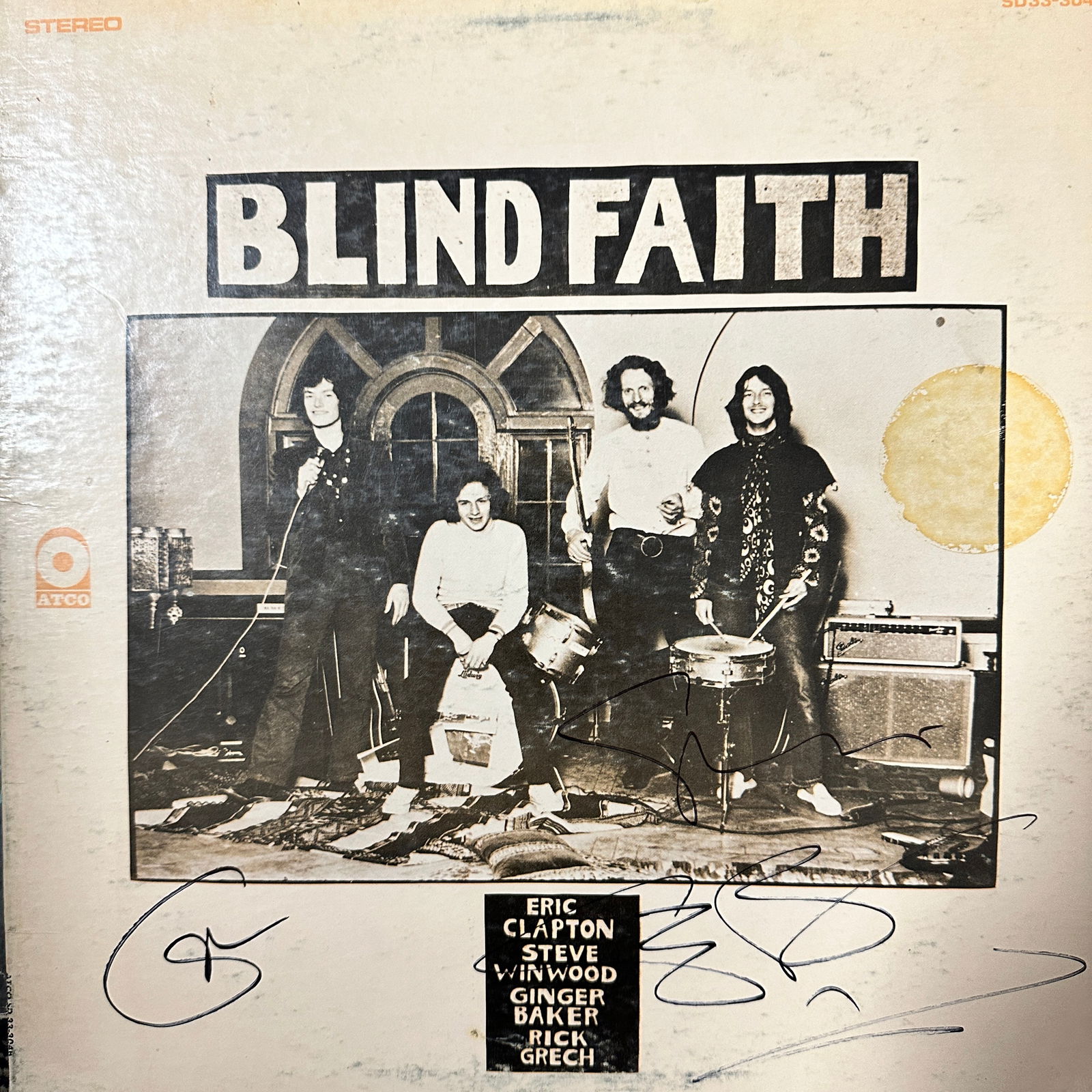 Blind Faith Autographed ALBUM CLAPTON WINWOOD BAKER (1 of 1)