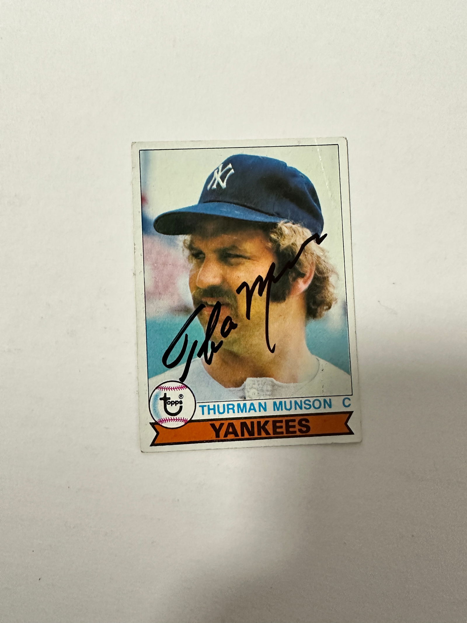 Thurman Munson Autographed Card (1 of 1)