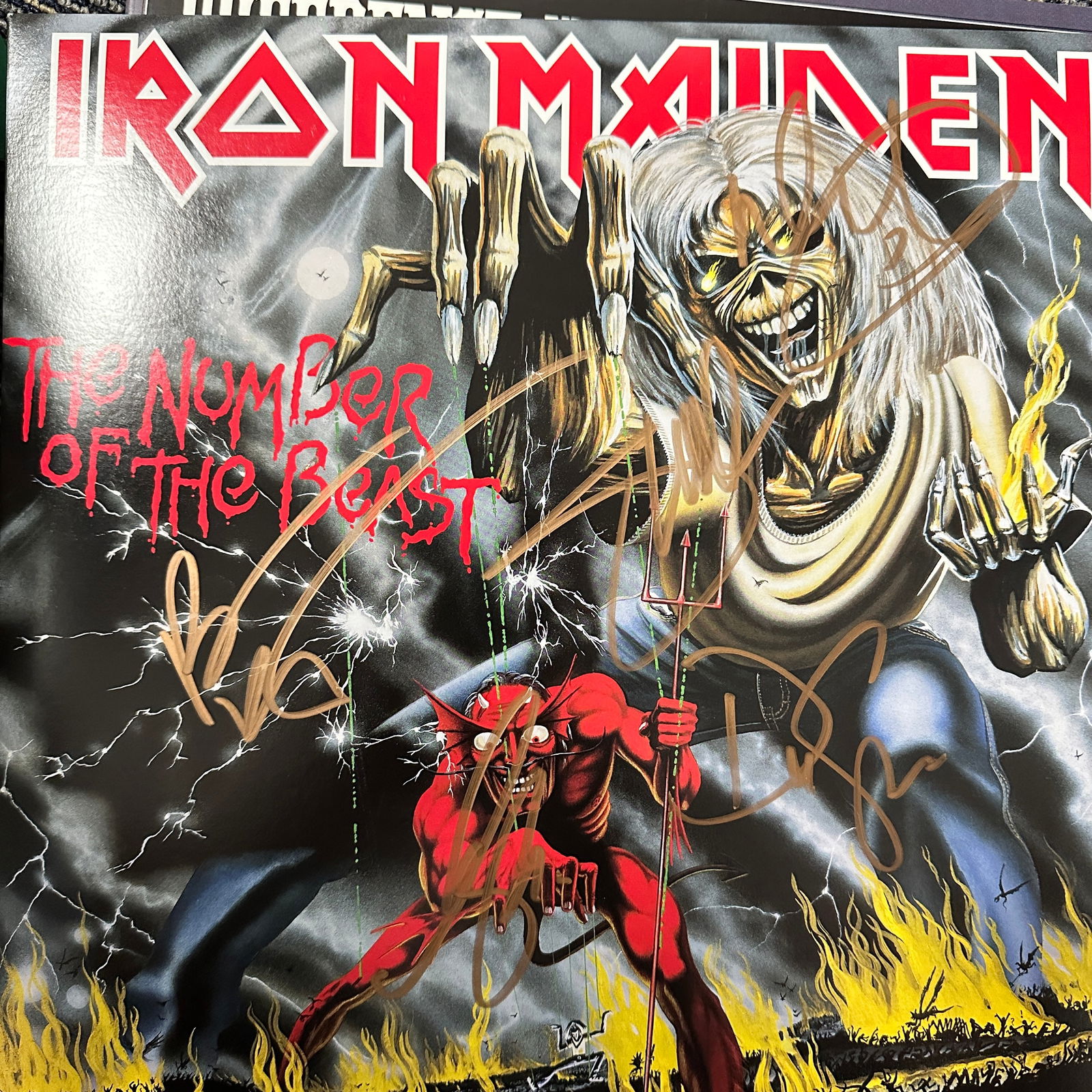 Iron Maiden Autographed Album All 5 (1 of 1)