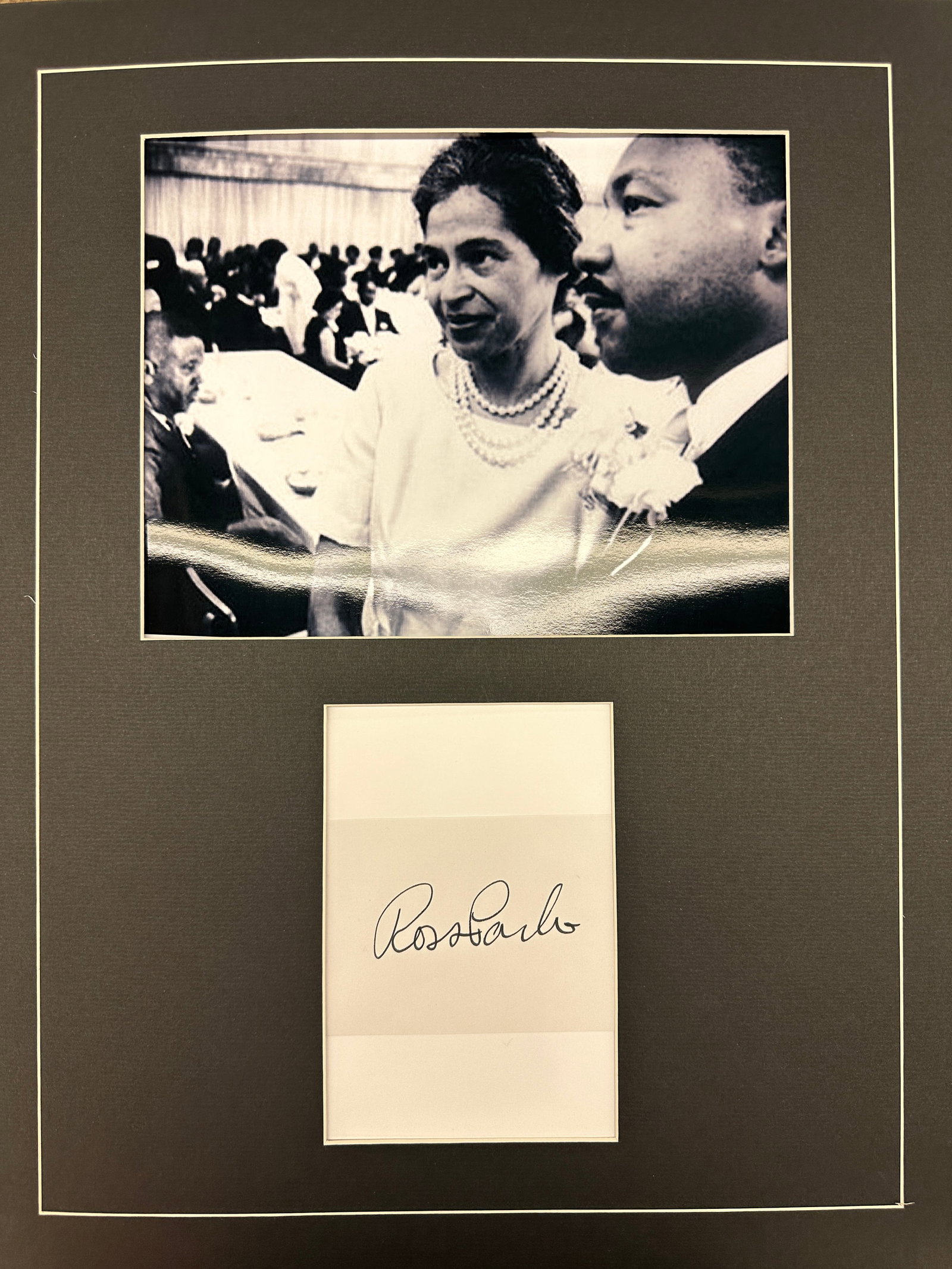 Rosa Parks Autographed Display (1 of 1)