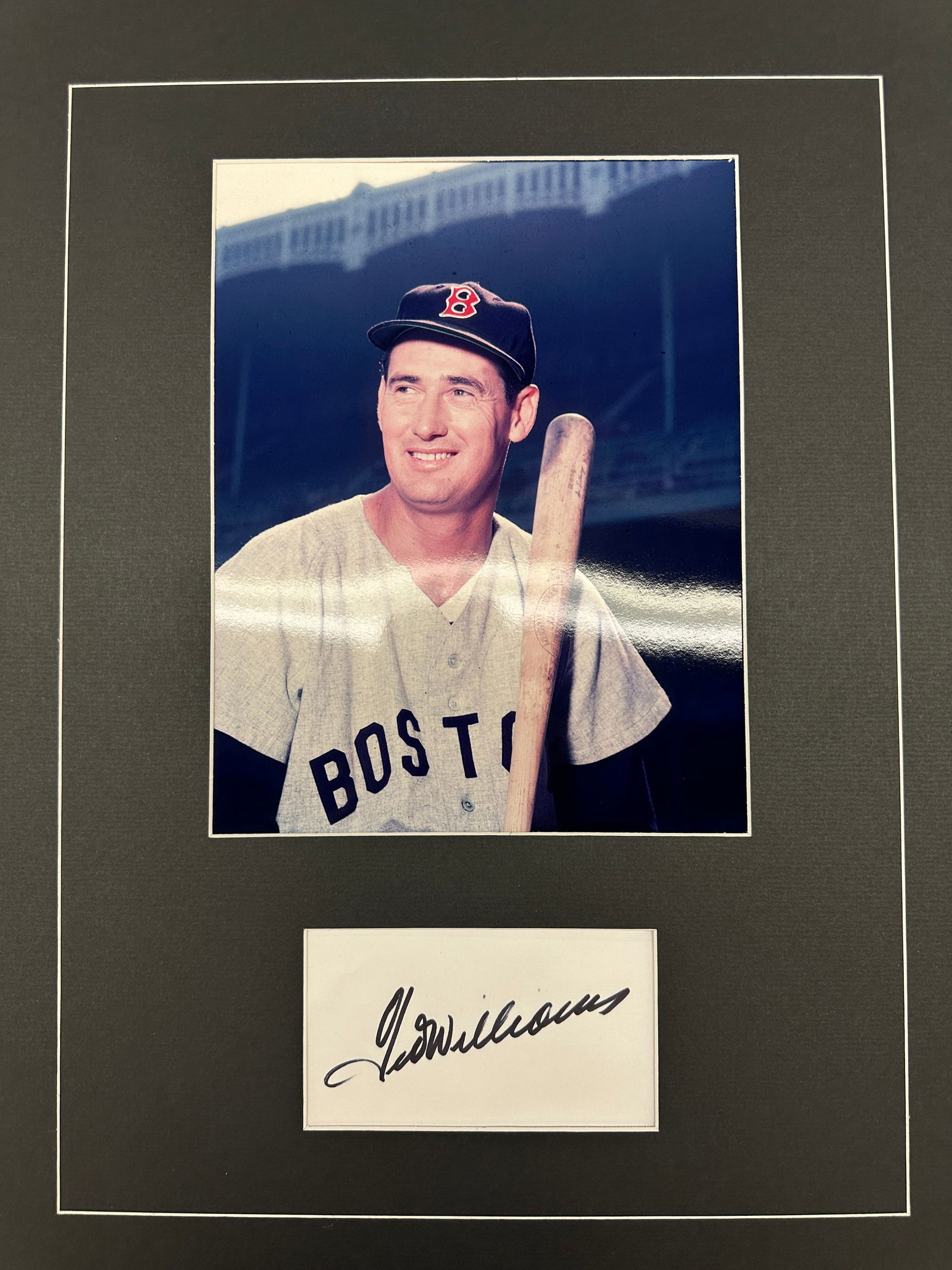 Ted Williams Autographed Display (1 of 1)