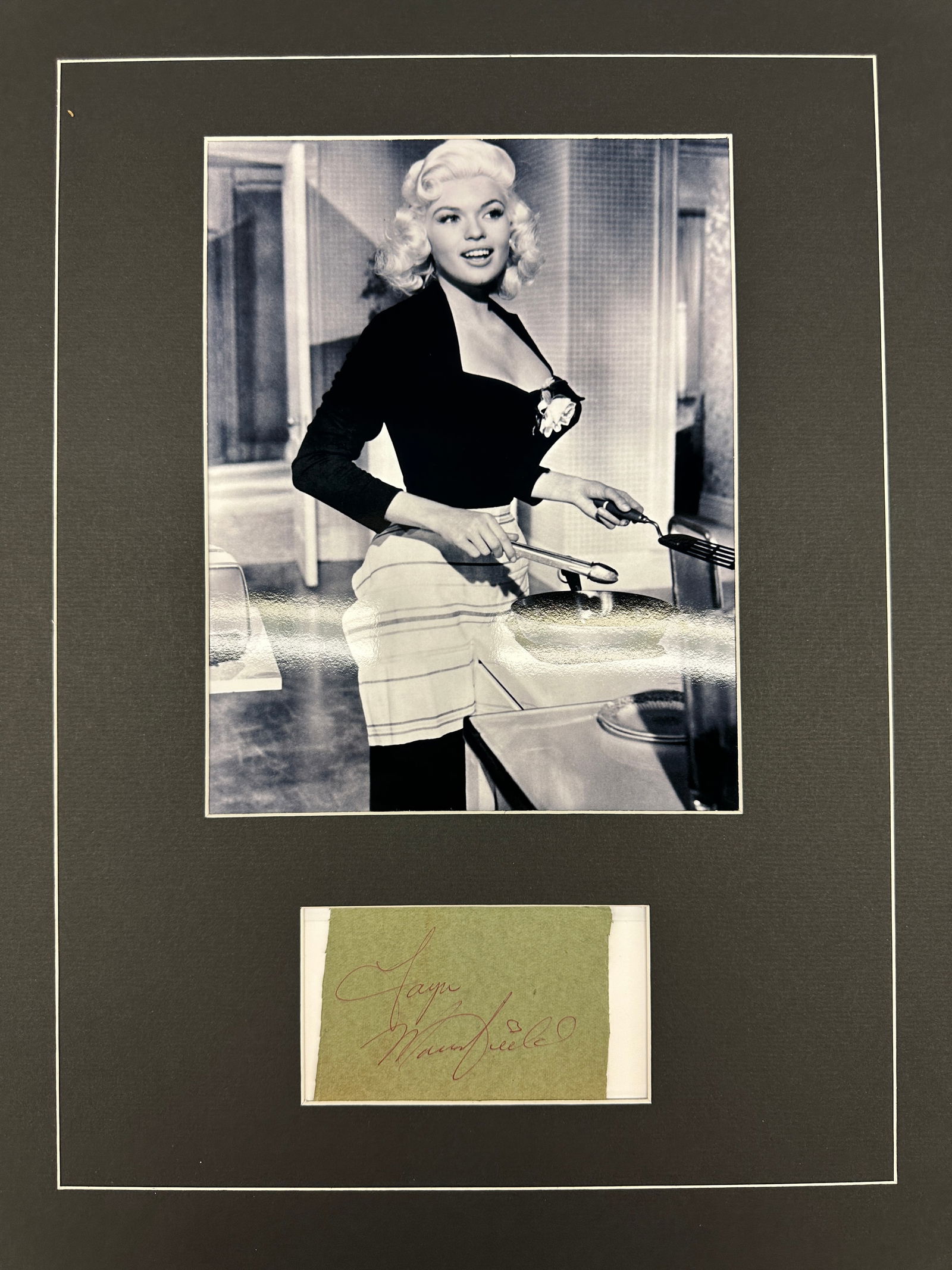 Jayne Mansfield Autographed Display (1 of 1)