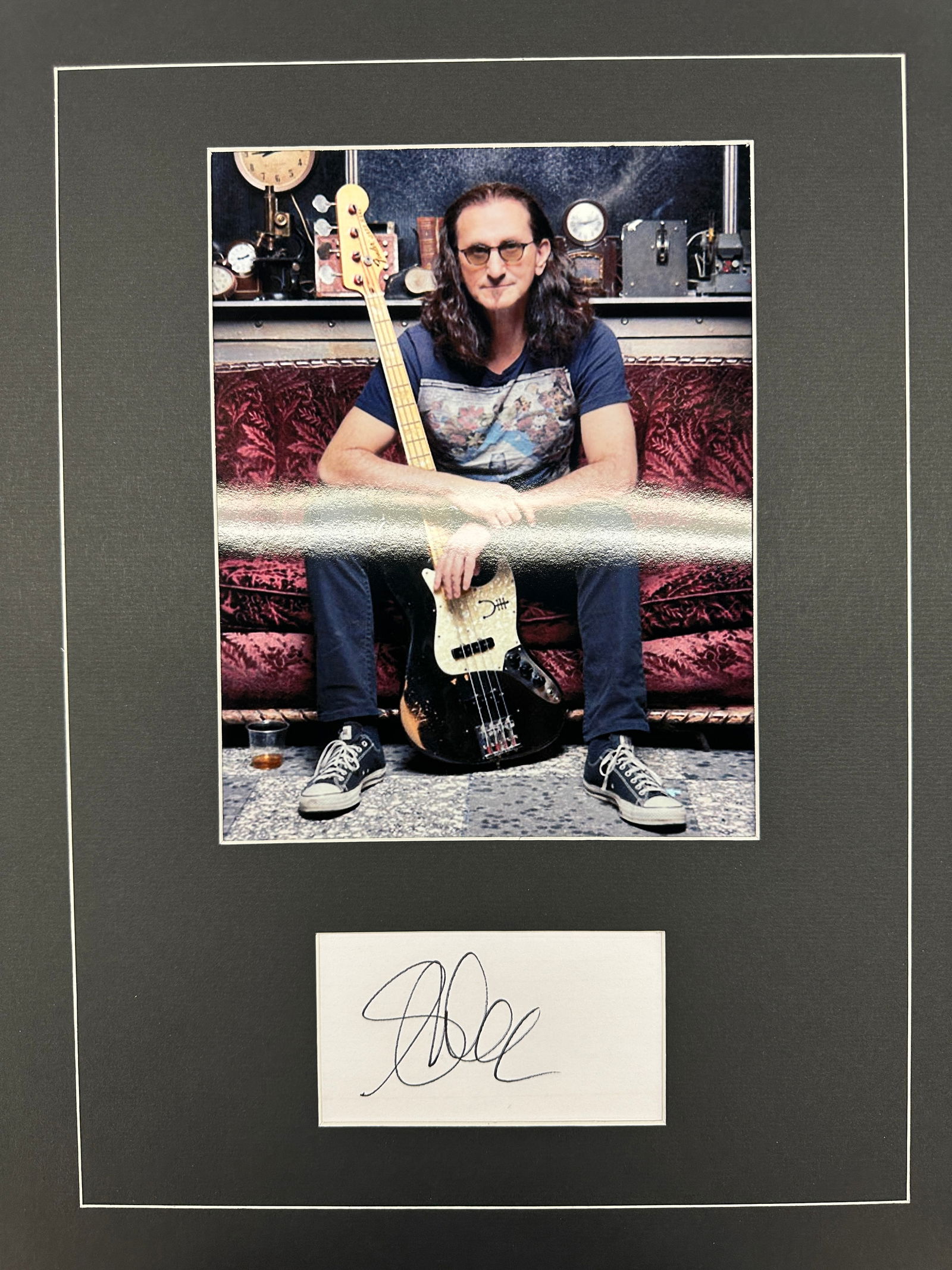 Geddy Lee Autographed Display (1 of 1)