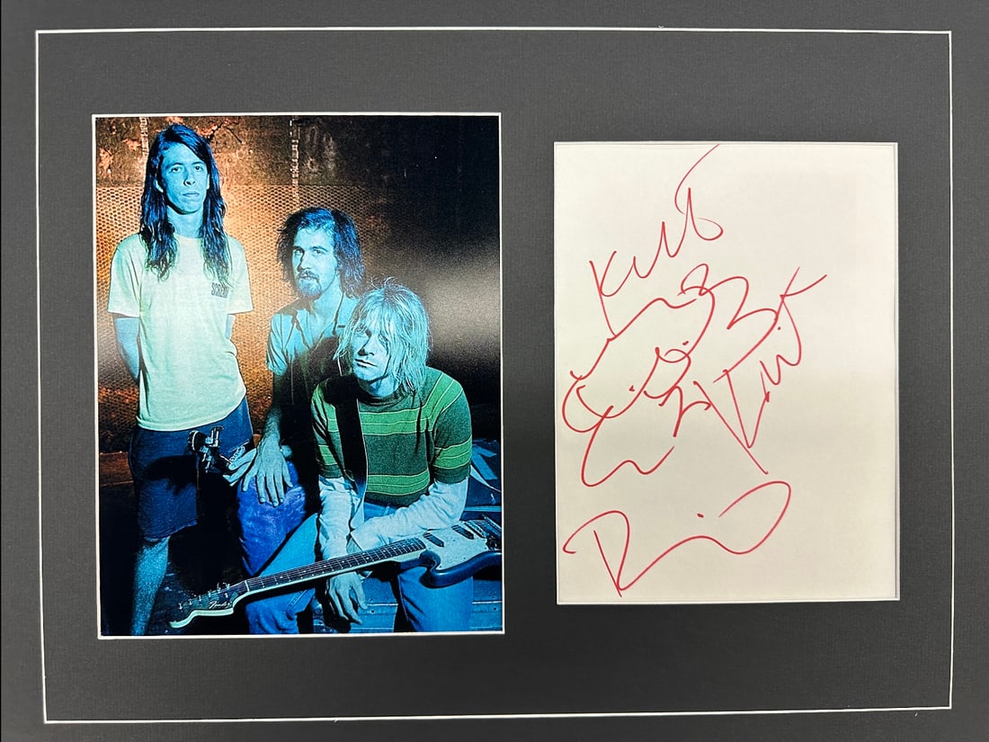 Nirvana Autographed Display (1 of 1)