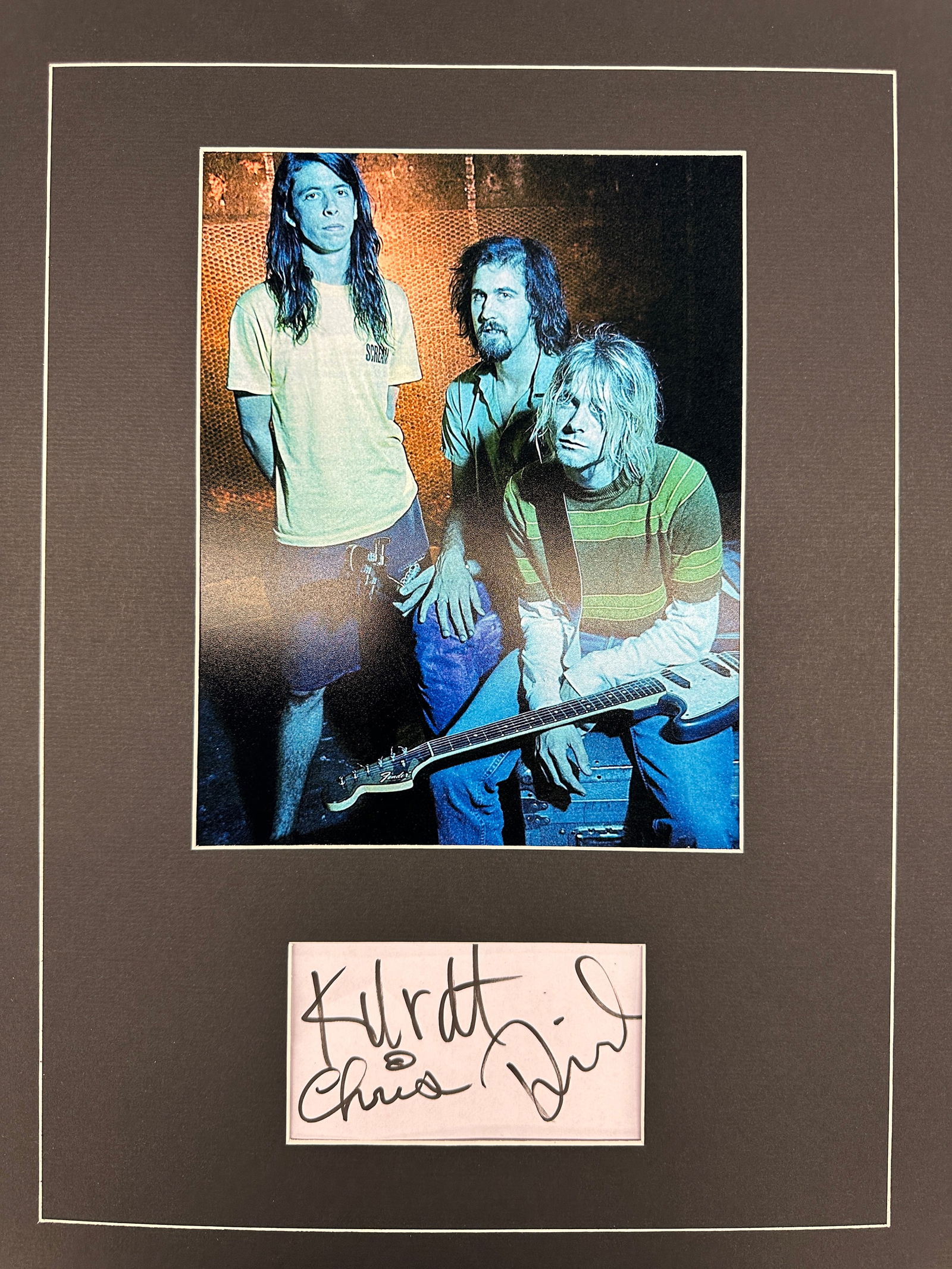 Nirvana Autographed Display (1 of 1)