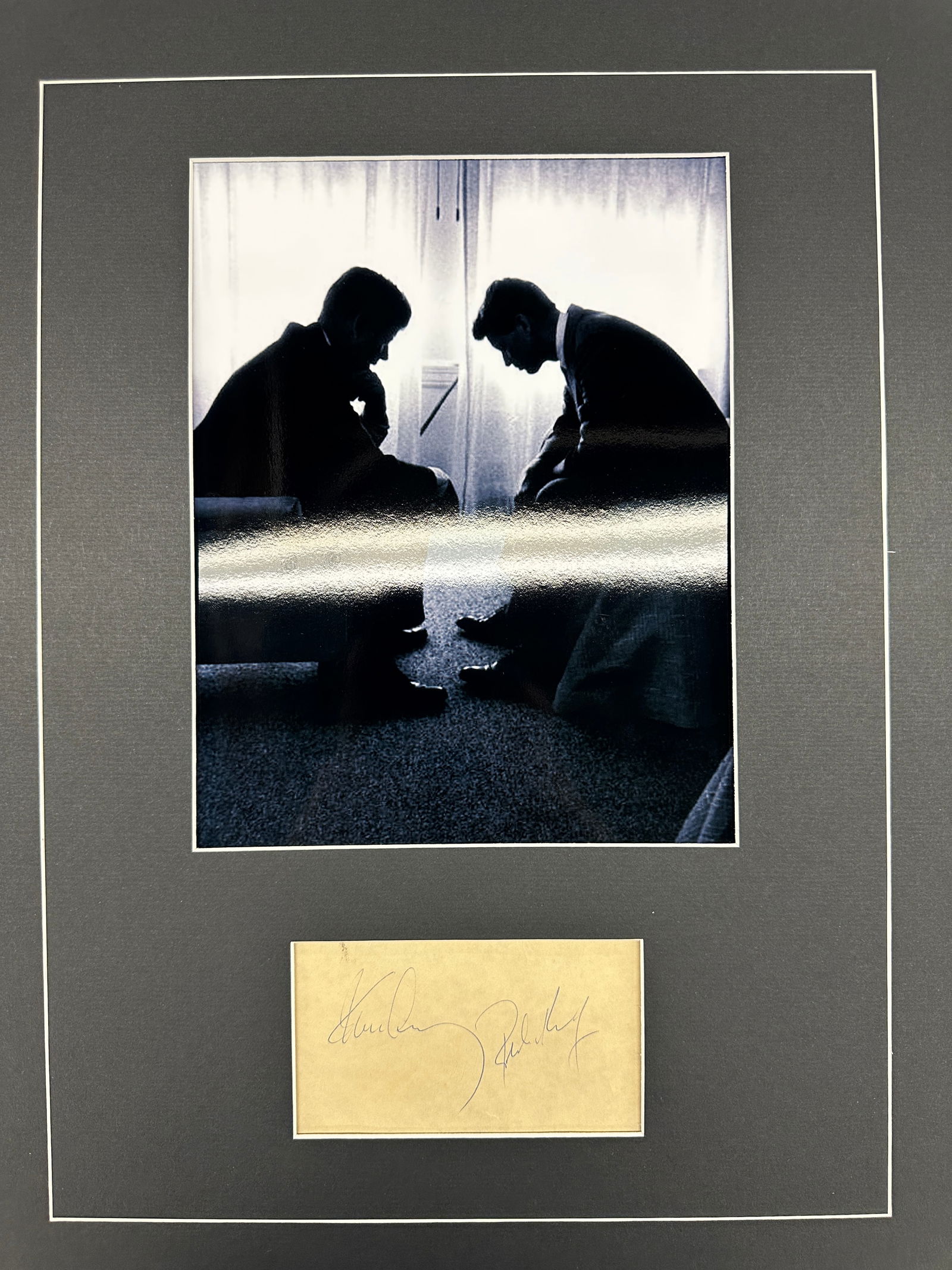 John F. Kennedy & Robert AUTOGRAPHED Display (1 of 1)