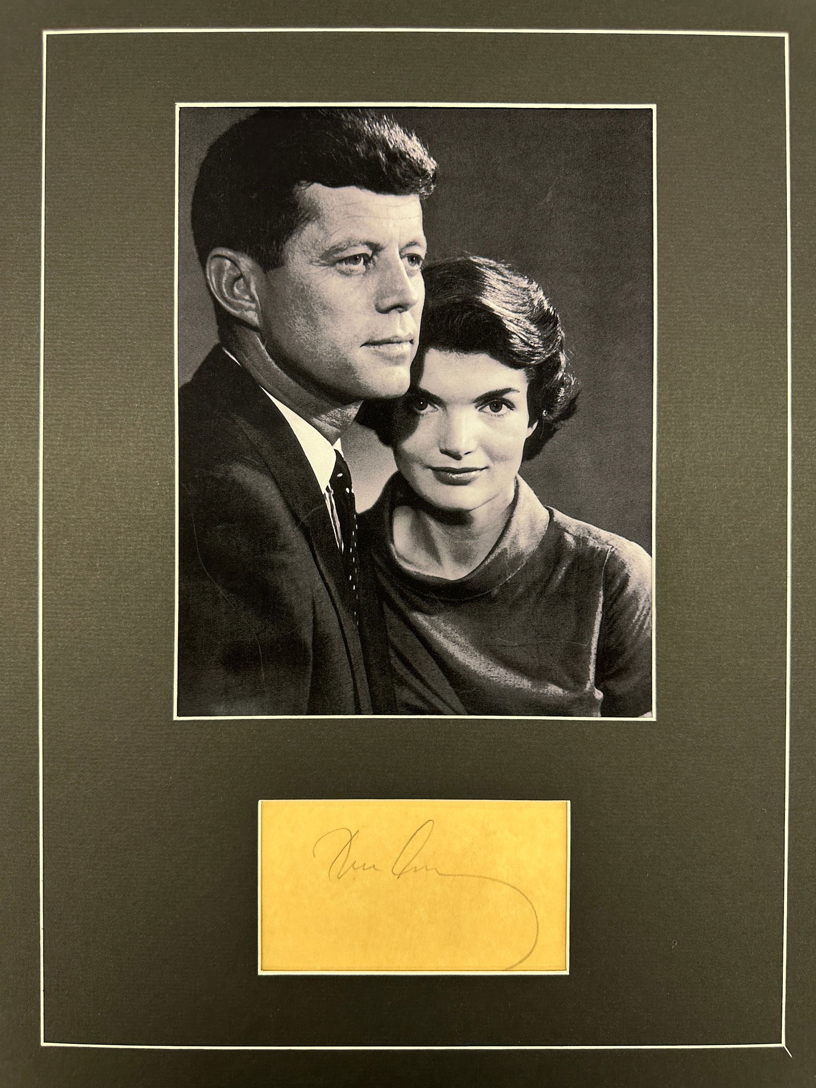 John F. Kennedy Autographed Display (1 of 1)