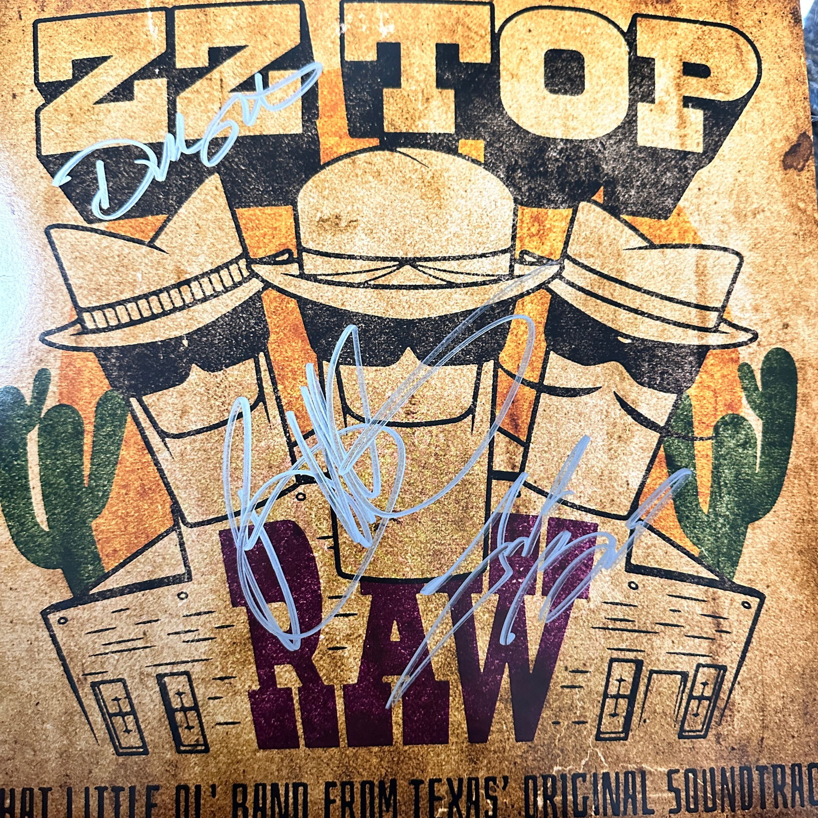 ZZ TOP Autographed Album All 3 (1 of 1)