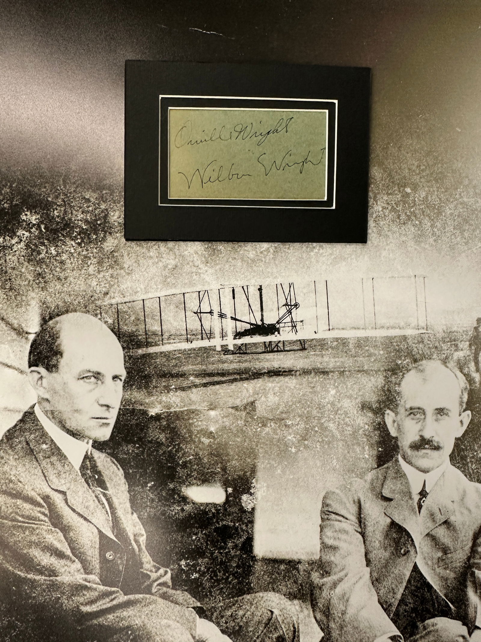 The Wright Brothers Autographed Display Orville Wilbur (1 of 1)