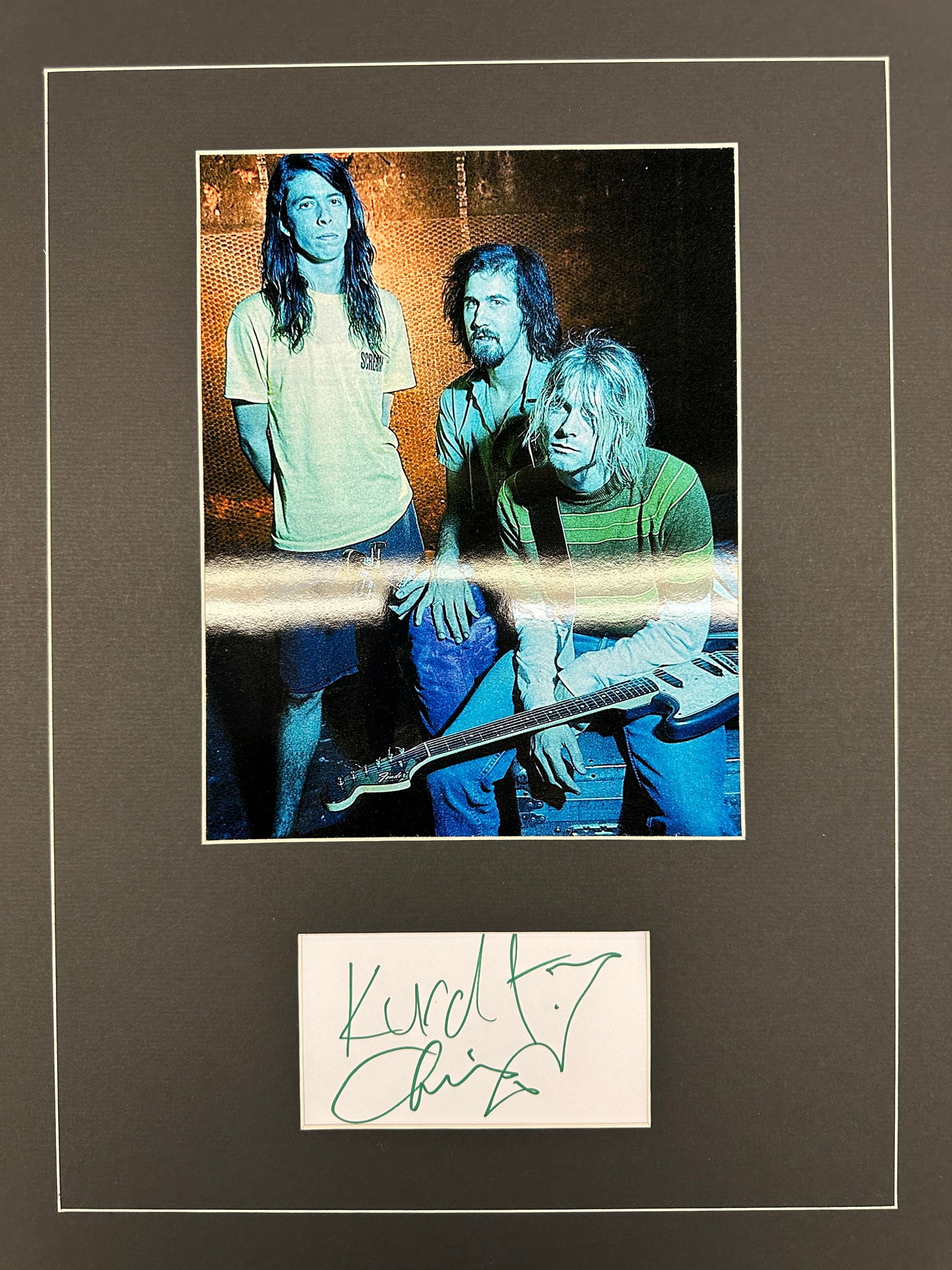 Nirvana Autographed Display (1 of 1)