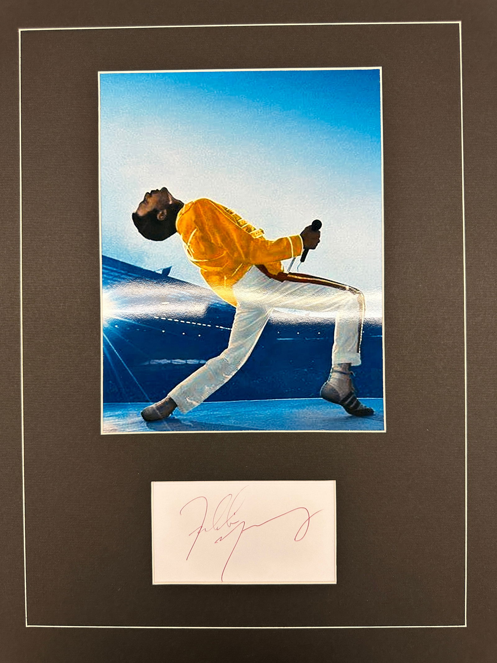 Freddie Mercury AUTOGRAPHED Display (1 of 1)