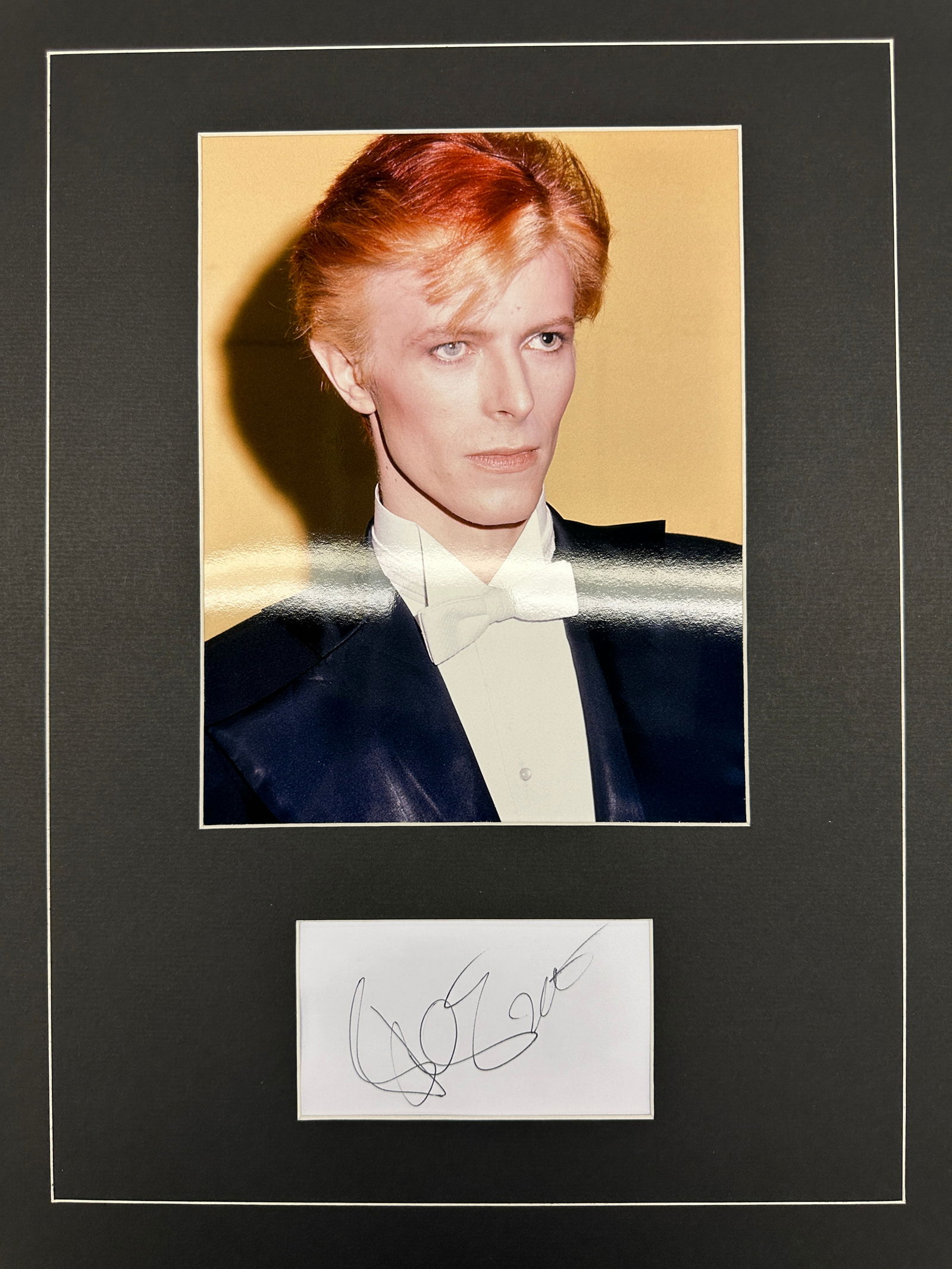 David Bowie AUTOGRAPHED Display (1 of 1)