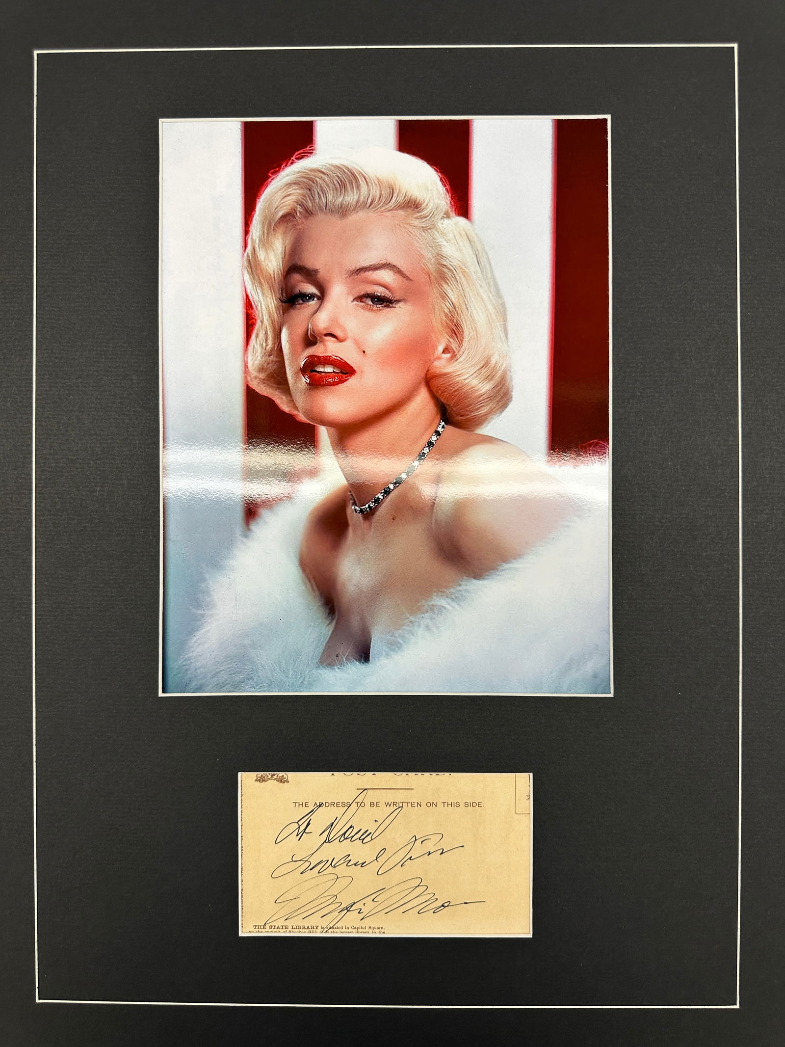 Marilyn Monroe Autographed Display (1 of 1)