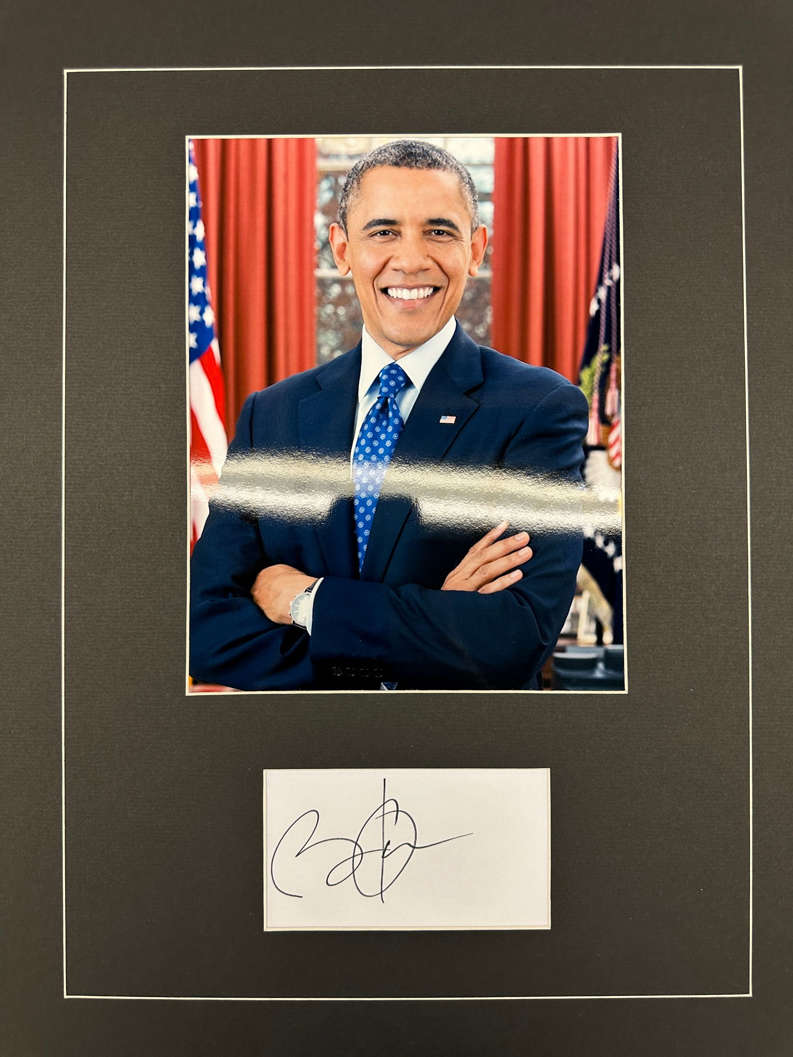 Obama Autographed Display (1 of 1)