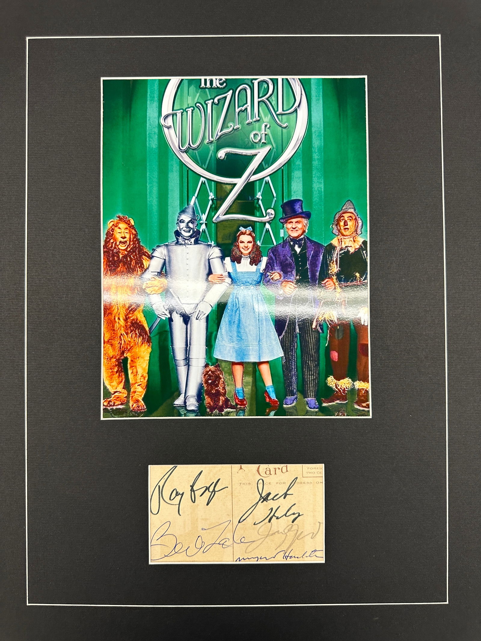 Wizard of Oz Autographed Display JUDY BERY RAY JACK MARGARET (1 of 1)