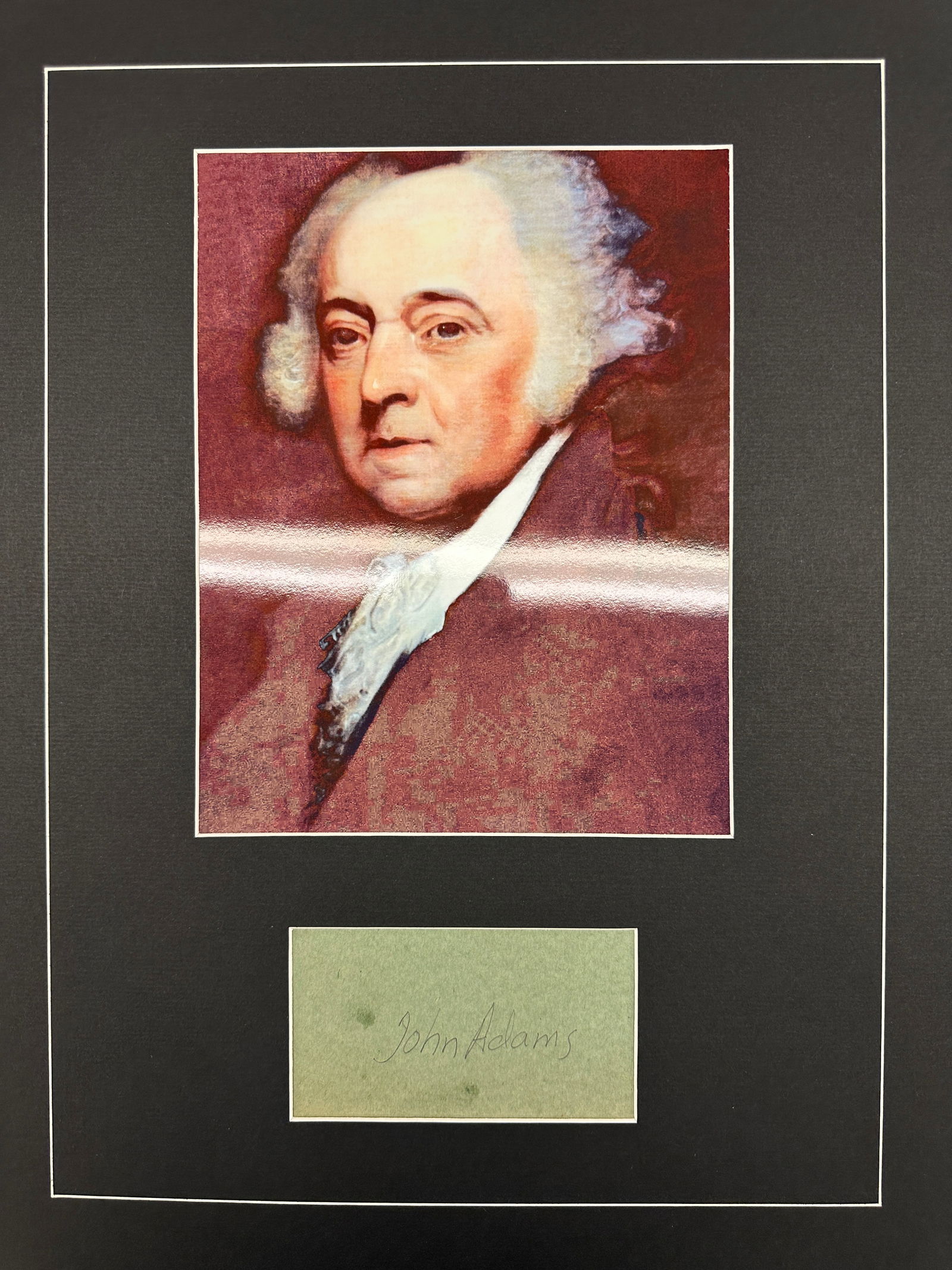 John Adams Autographed DISPLAY (1 of 1)