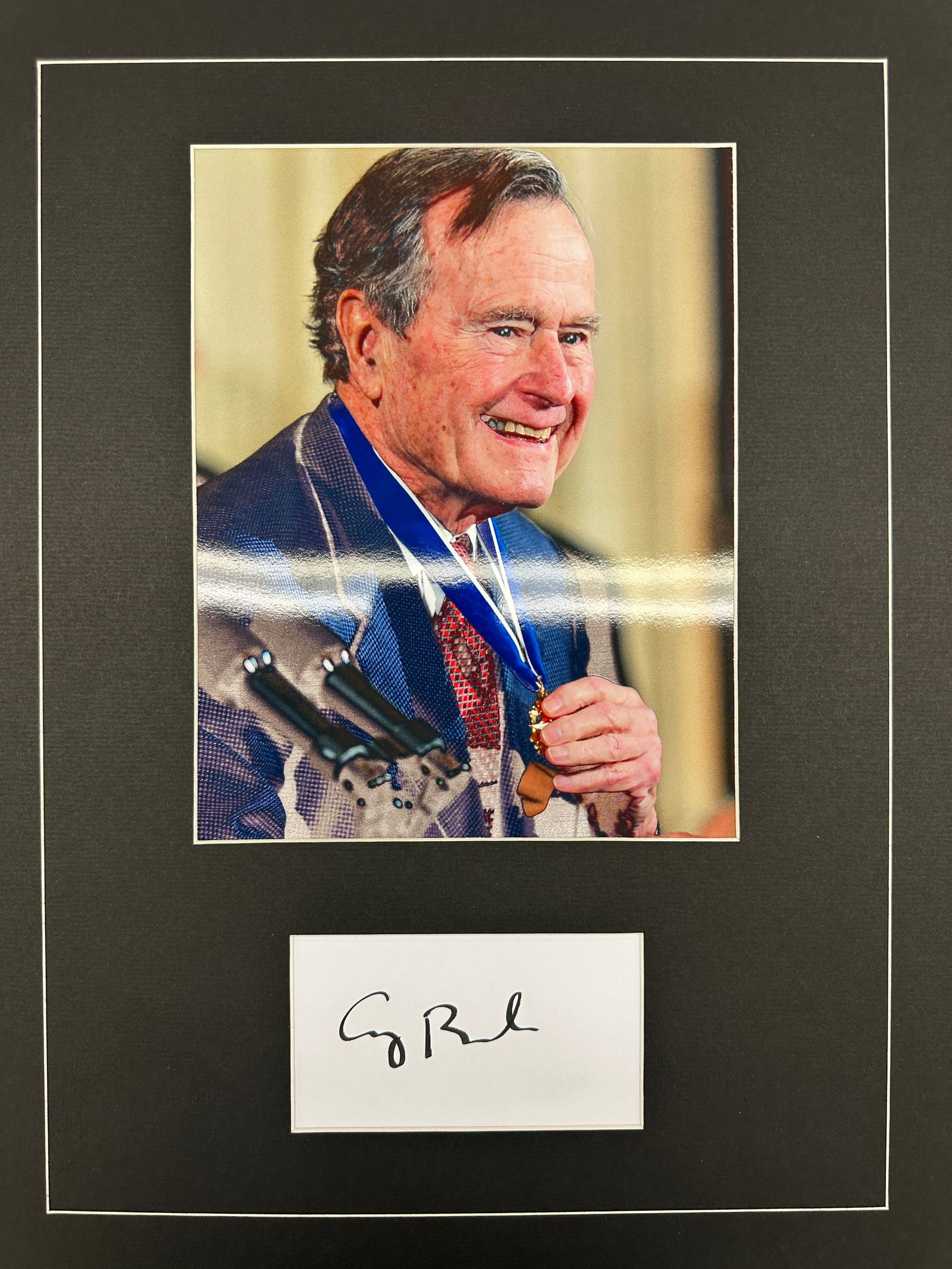 George Bush Sr AUTOGRAPHED Display (1 of 1)