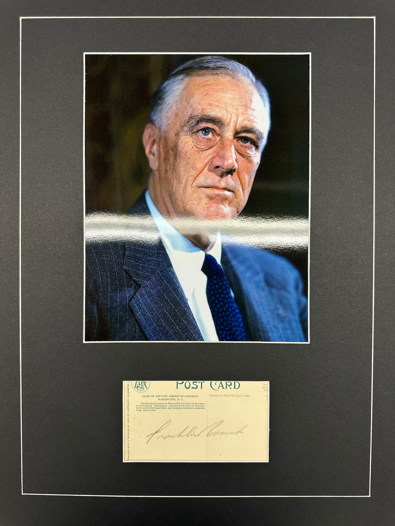 Franklin Roosevelt Autographed Display (1 of 1)