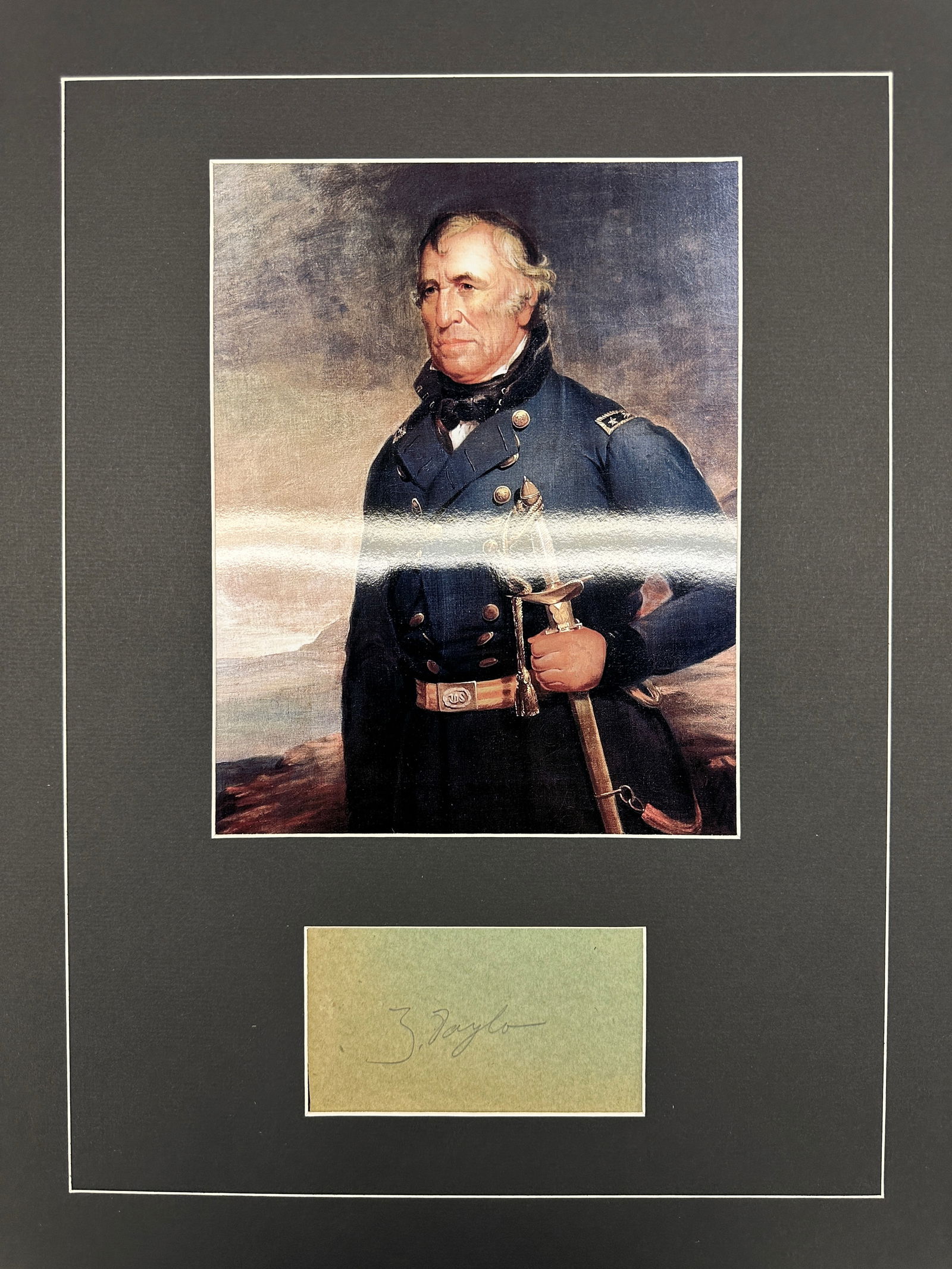 Zach Taylor Autographed Display (1 of 1)