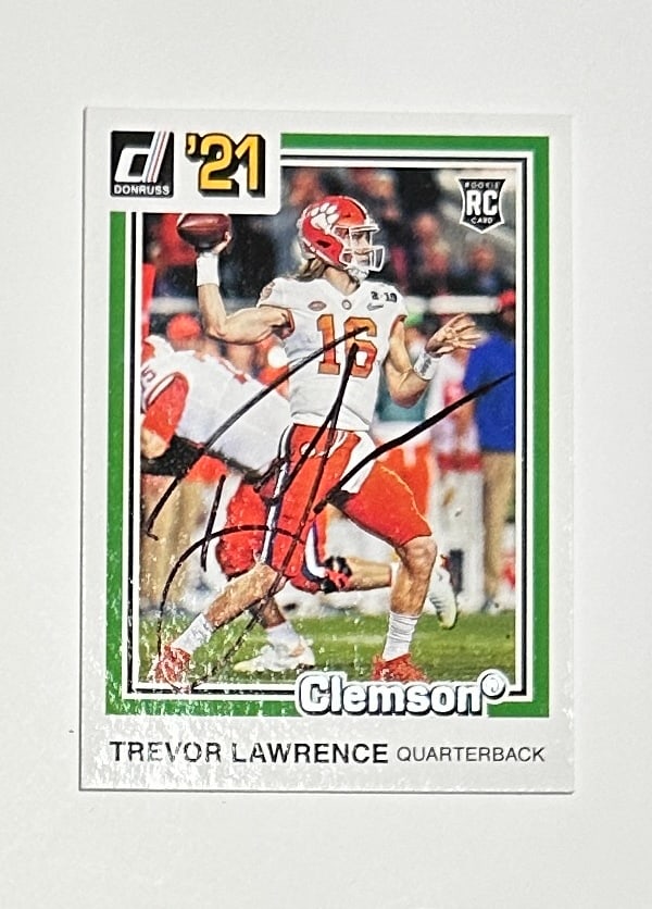 Trevor Lawrence Autographed Card (1 of 1)