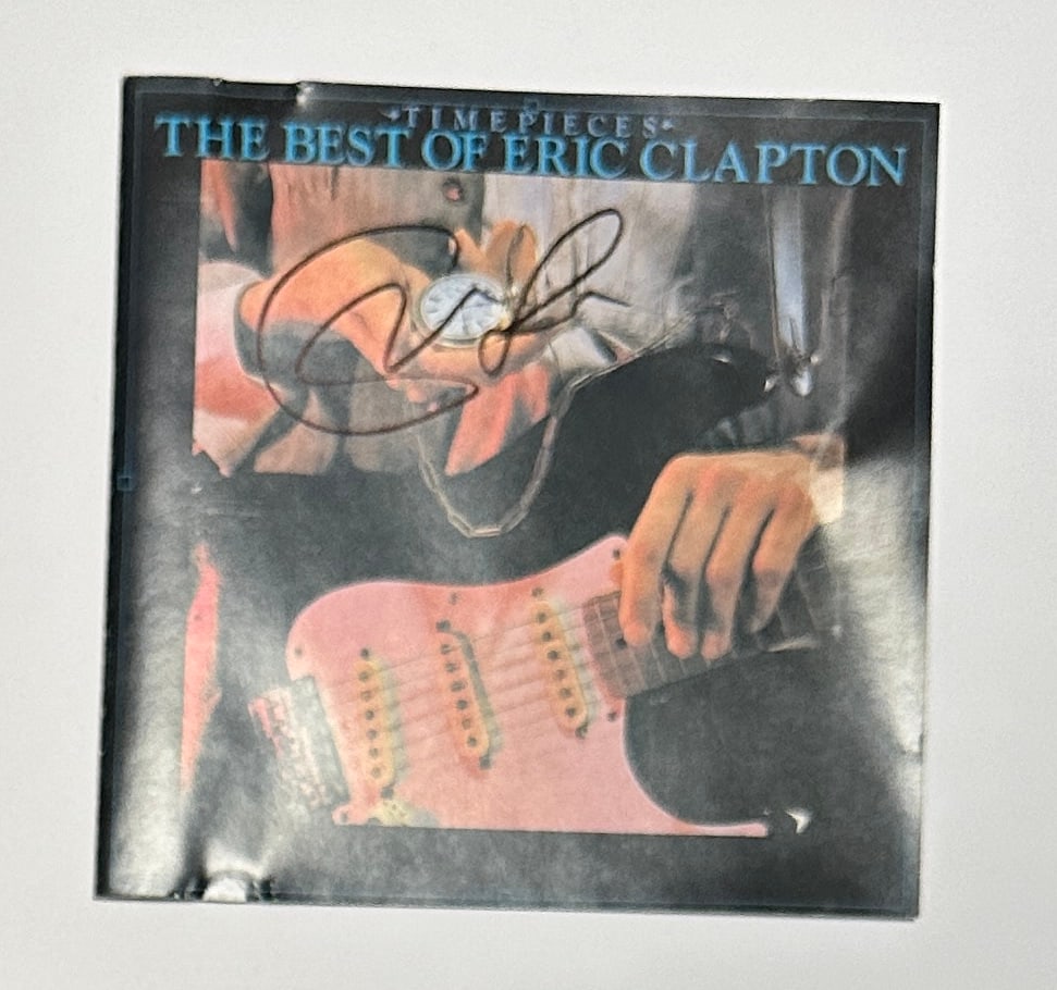 Eric Clapton Autographed CD Cover (1 of 1)