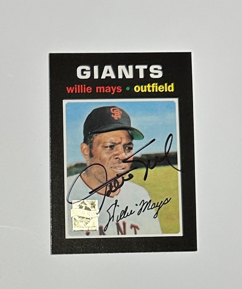 Willie Mays Autographed Card (1 of 1)