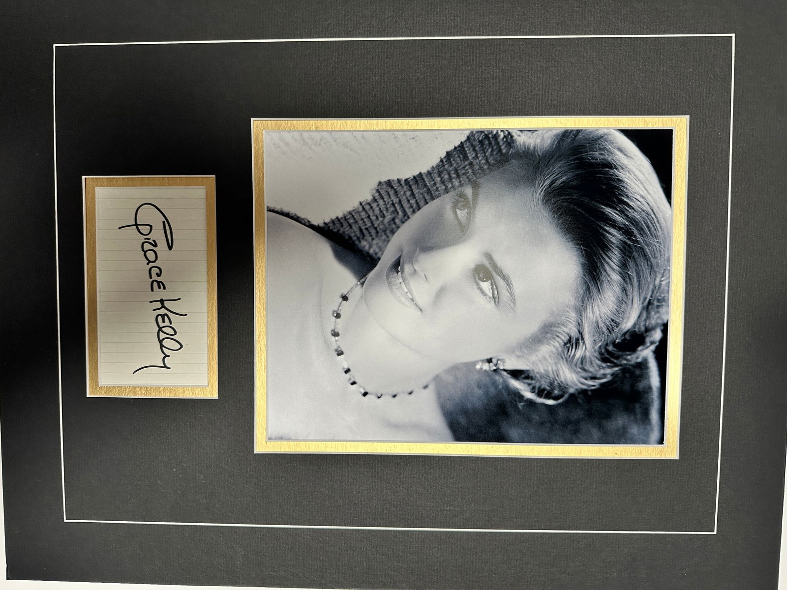 Grace Kelly Autographed Display (1 of 1)