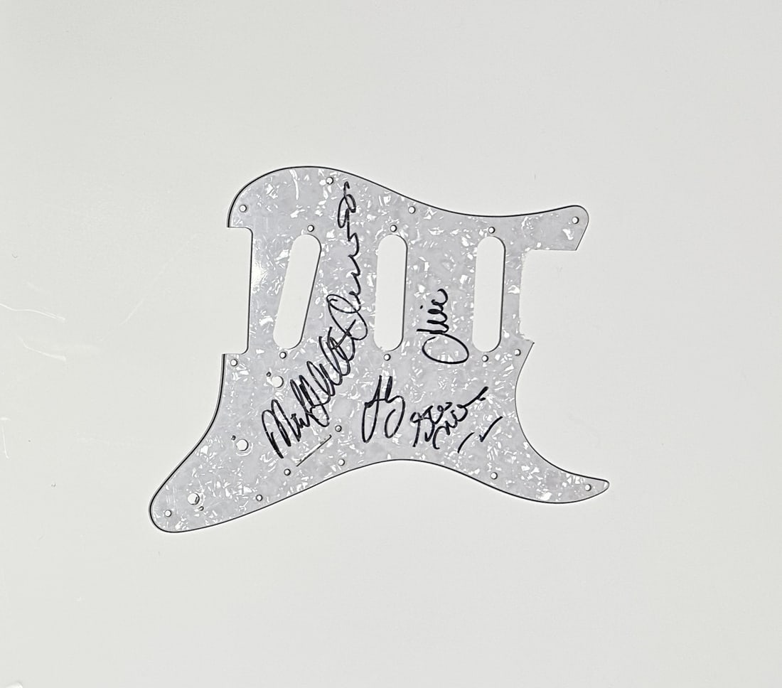 Fleetwood Mac Autographed Pickguard All 5 (1 of 1)