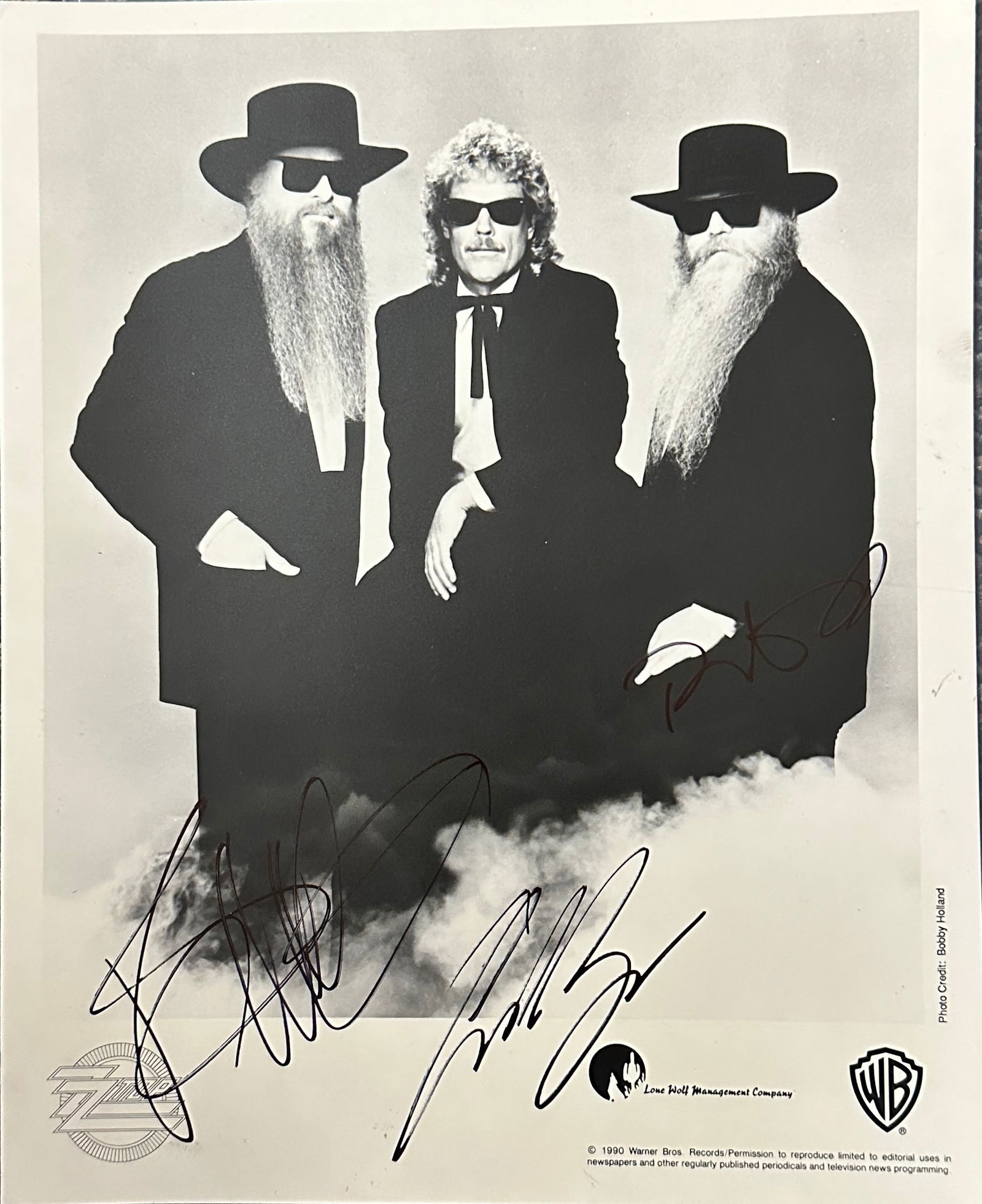 ZZ TOP Autographed Photo 8x10 All 3 (1 of 1)