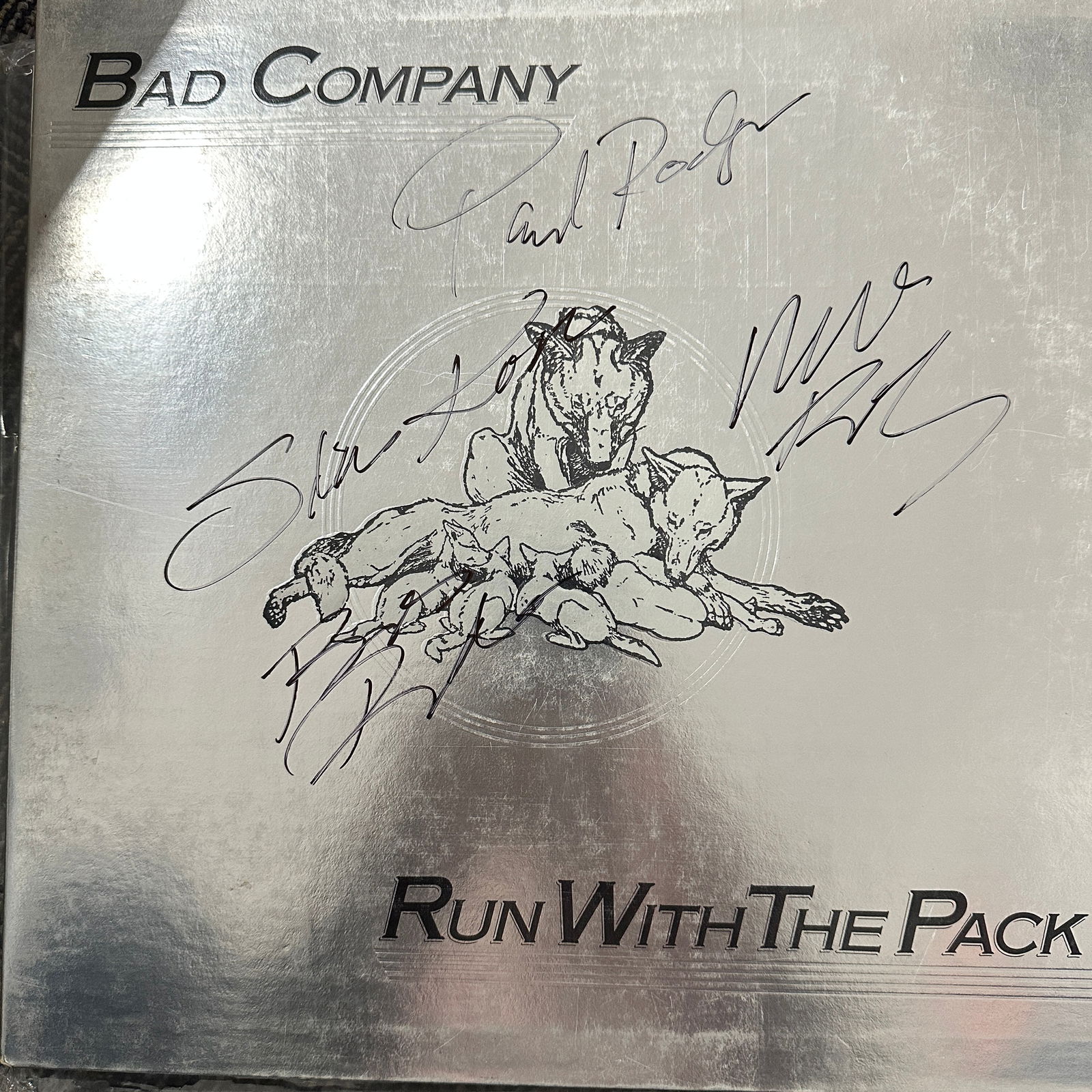 Bad Company Autographed Album All 4 (1 of 1)
