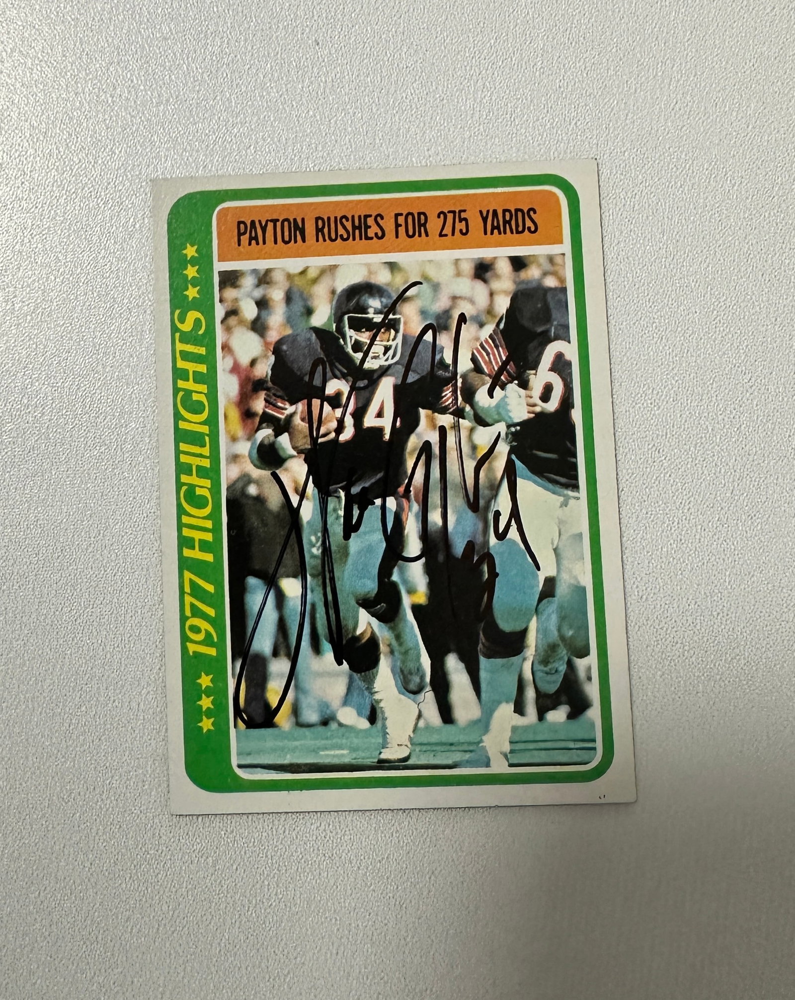 Walter Payton Autographed Card (1 of 1)