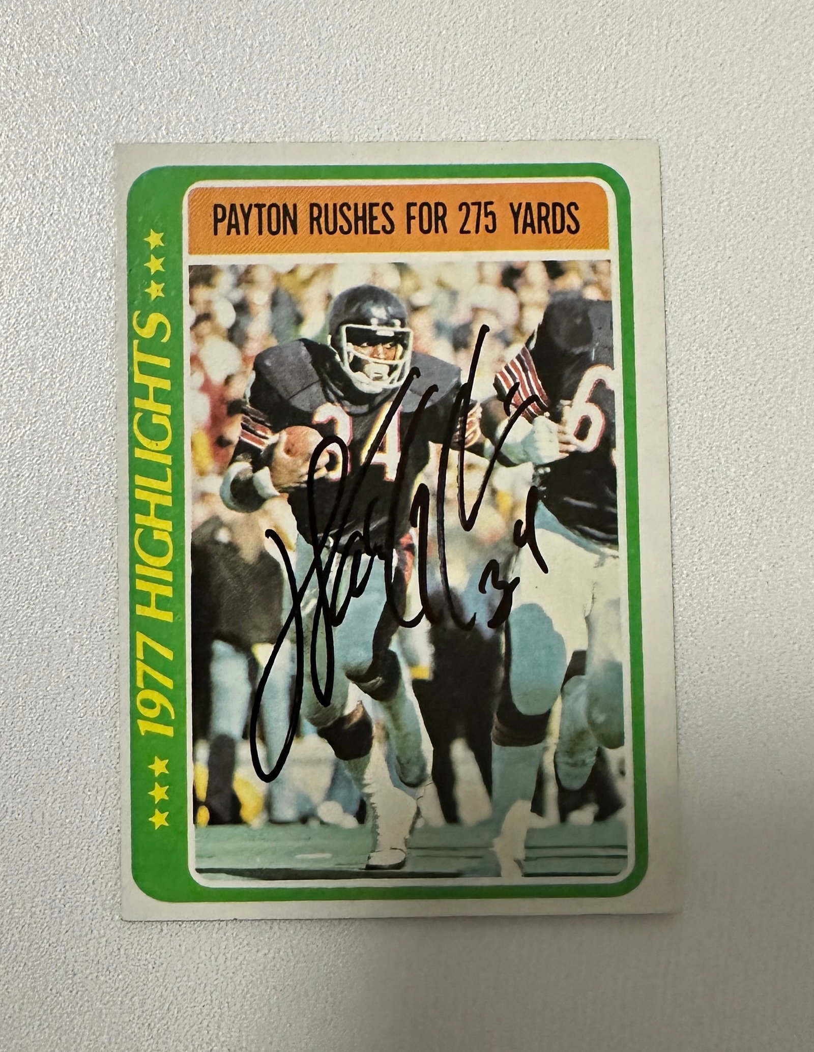 Walter Payton Autographed Card (1 of 1)