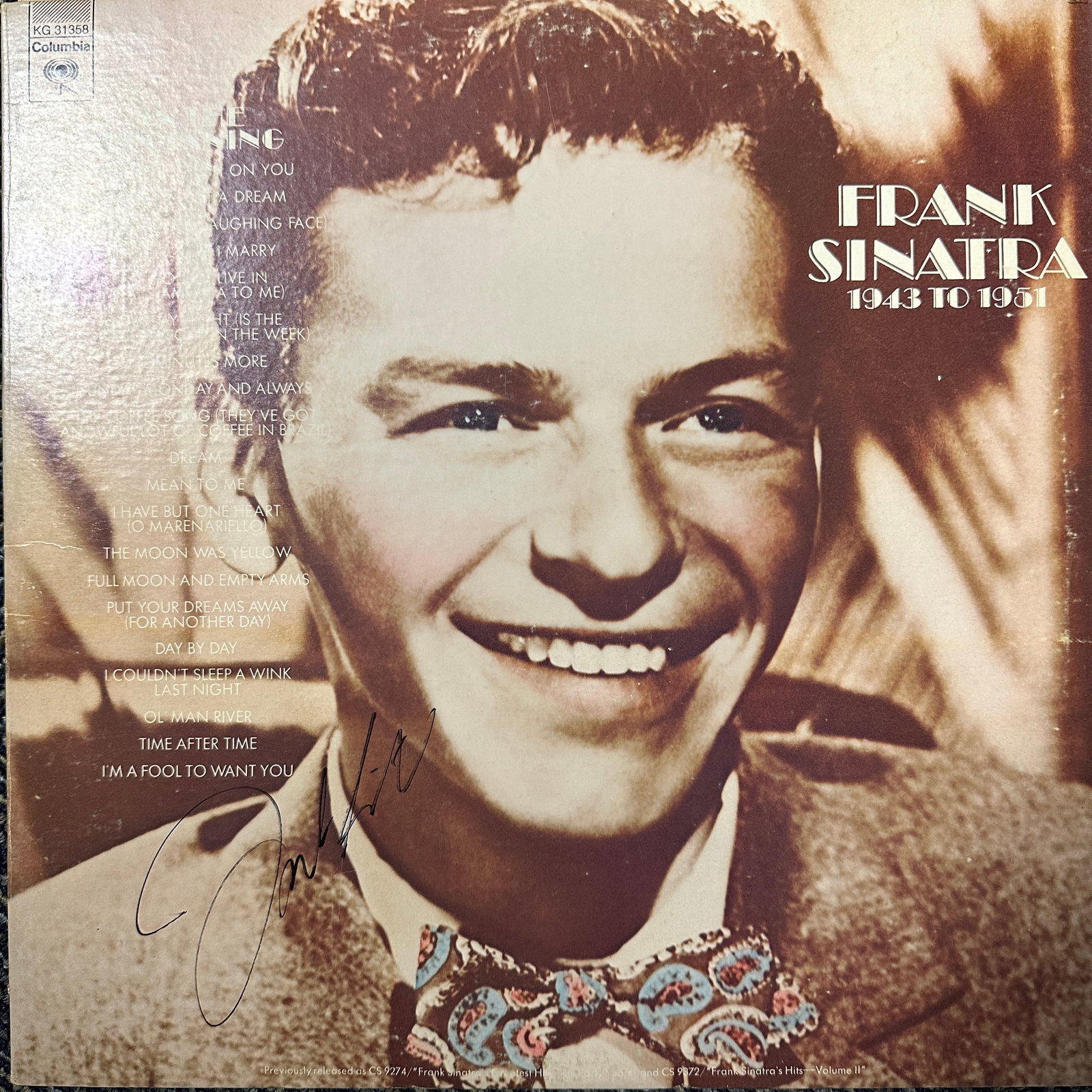 Frank Sinatra Autographed Album (1 of 1)