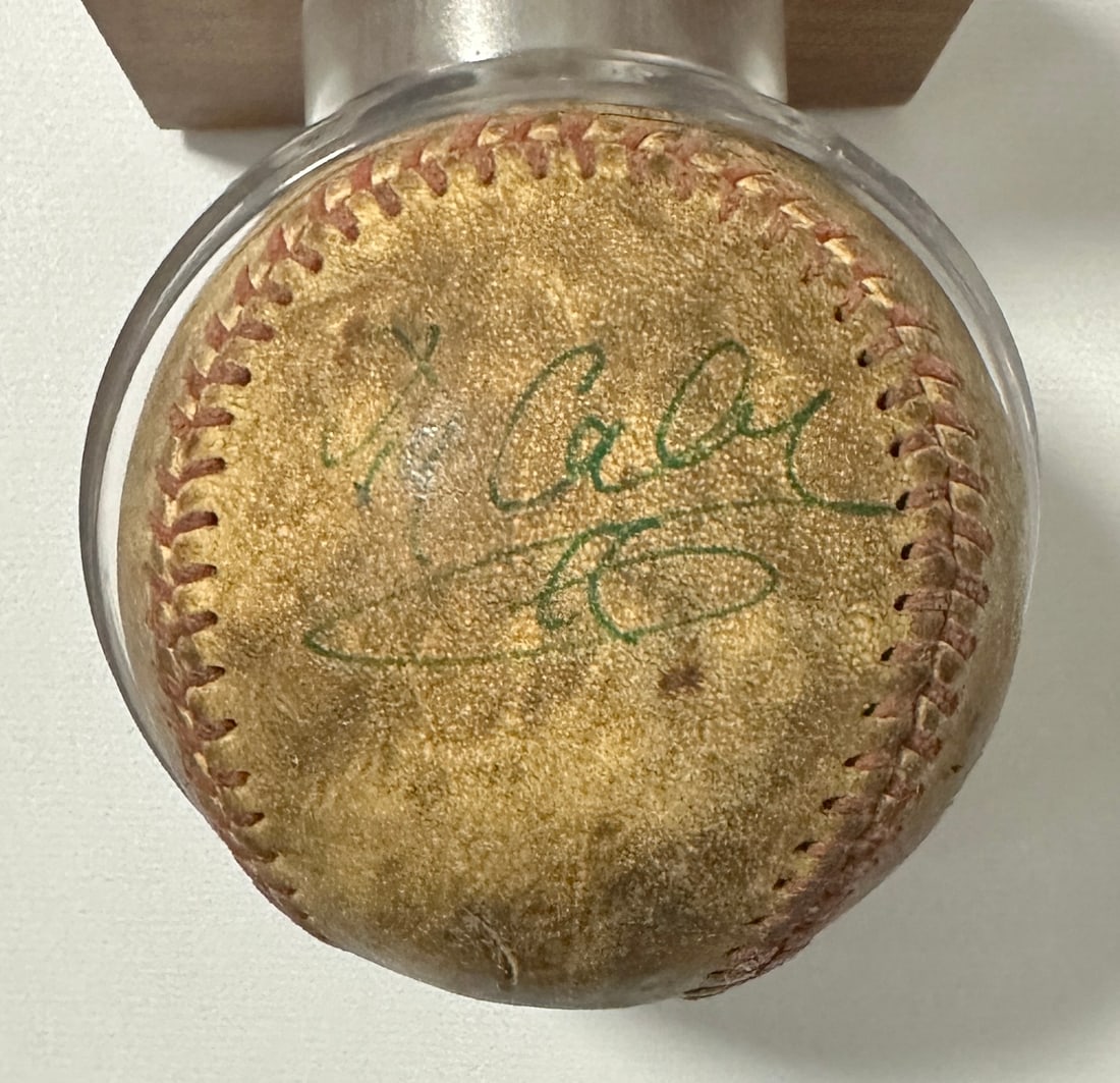 Ty Cobb Autographed Baseball (1 of 1)